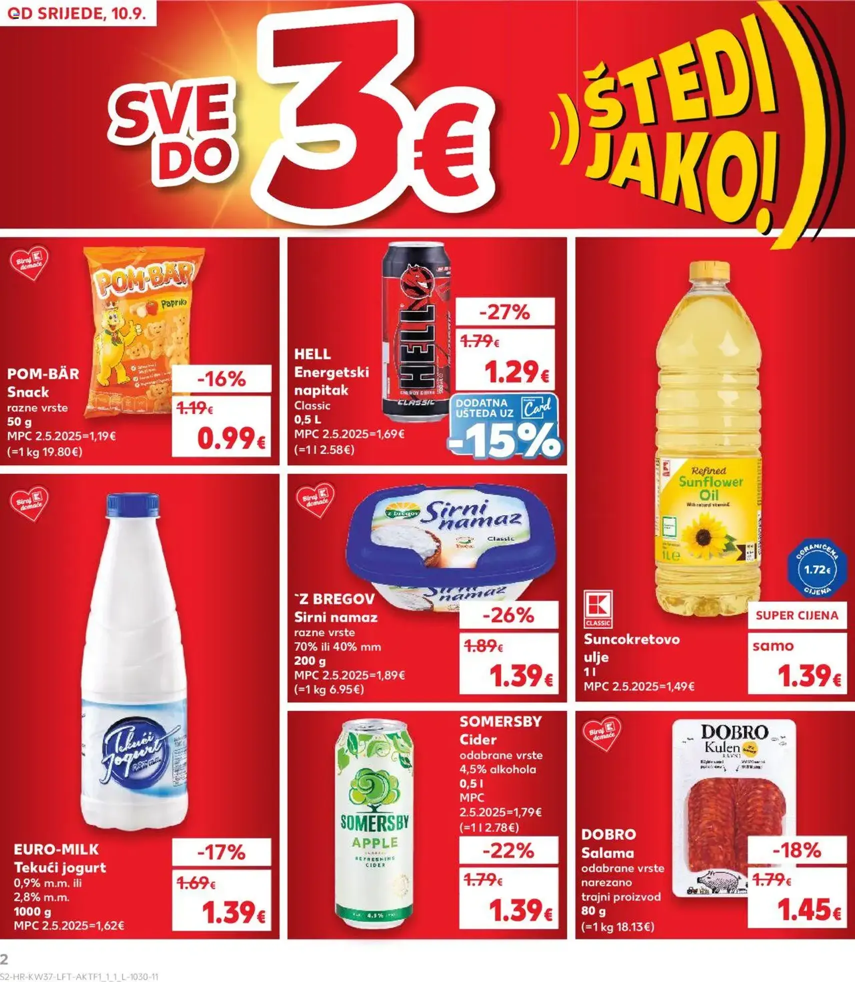 Kaufland HR - Osijek - 2025.09.10. érvényes szórólap 2 oldal 40 oldalból