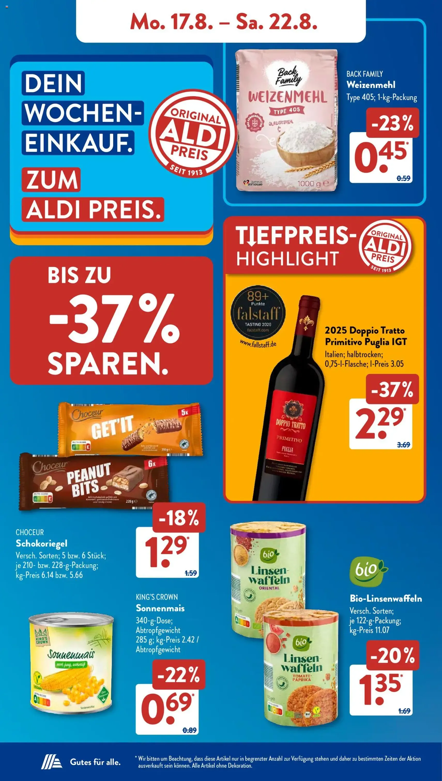 Aldi Süd Prospekt - Gültiger Prospekt ab 17.08.2026, Seite 9 von insgesamt 32