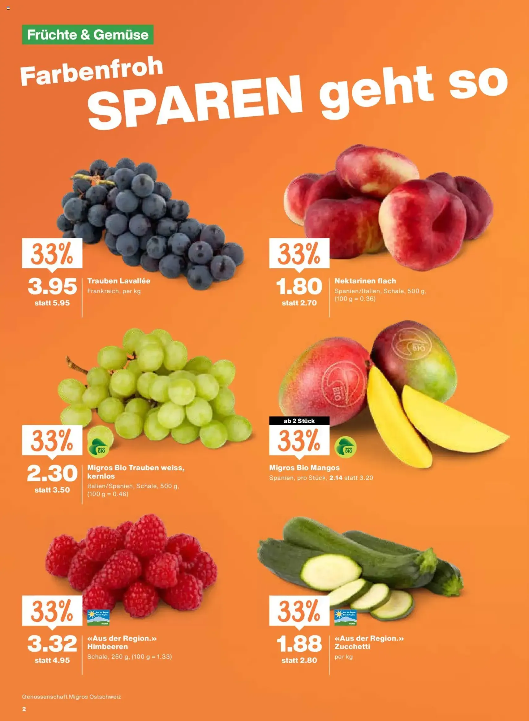 Migros aktionen - Gültiger Prospekt ab 27.08.2026, Seite 2 von insgesamt 20