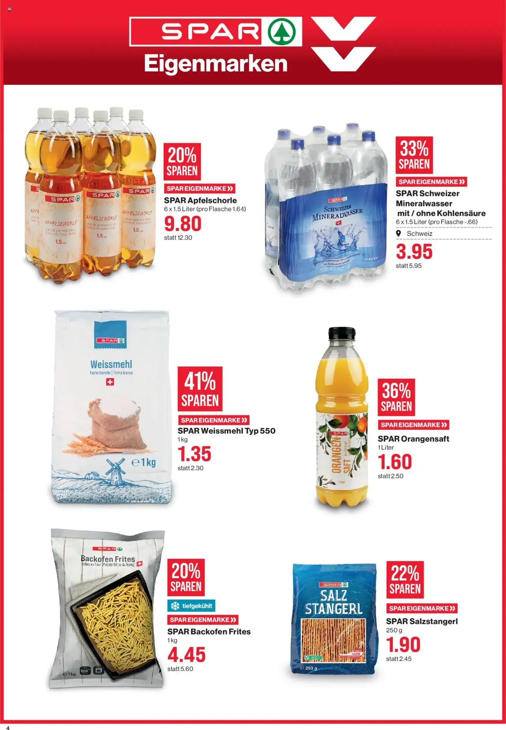 SPAR Aktionen - Gültiger Prospekt ab 04.09.2025, Seite 4 von insgesamt 26 SPAR Aktionen - Gültiger Prospekt ab 04.09.2025, Seite 4 von insgesamt 26