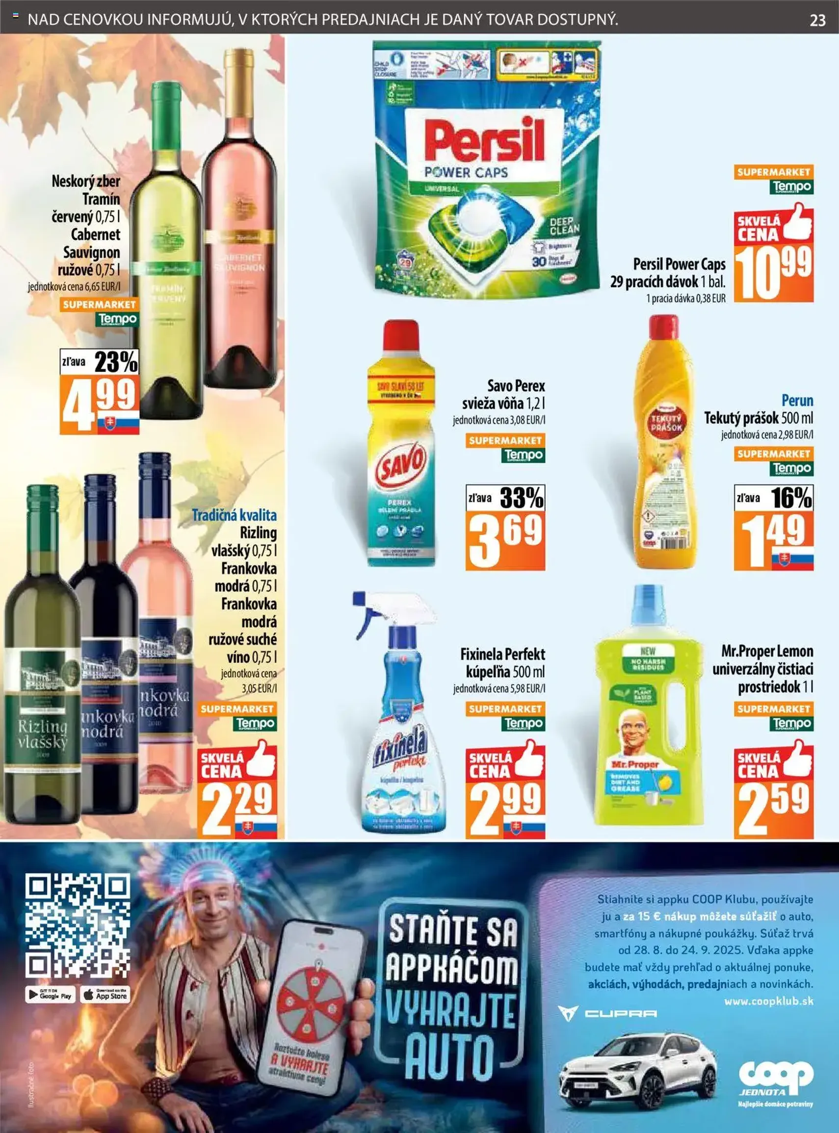 COOP Jednota leták - platný leták od 11.09.2025 strana 23 z 28 COOP Jednota leták - platný leták od 11.09.2025 strana 23 z 28