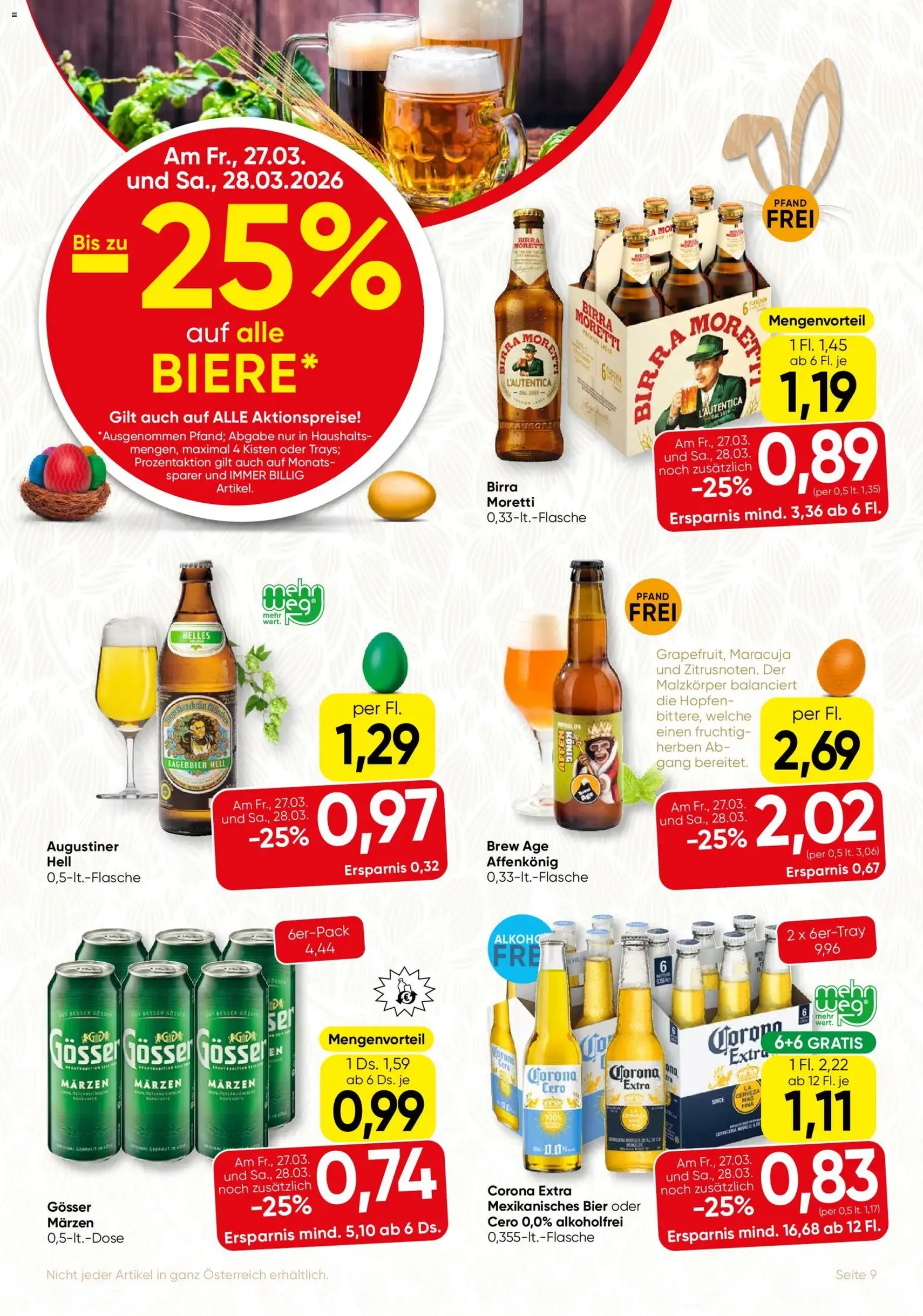 SPAR Gourmet Flugblatt - Gültiger Prospekt ab 26.03.2026, Seite 9 von insgesamt 12