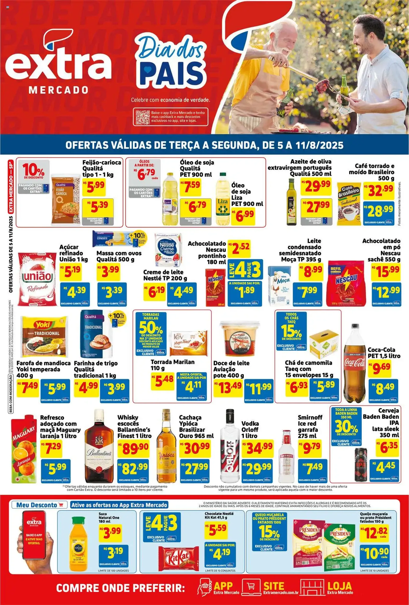 Extra - Ofertas de Mercado - folheto válido a partir de 05/08/2025 página 1 de 4
