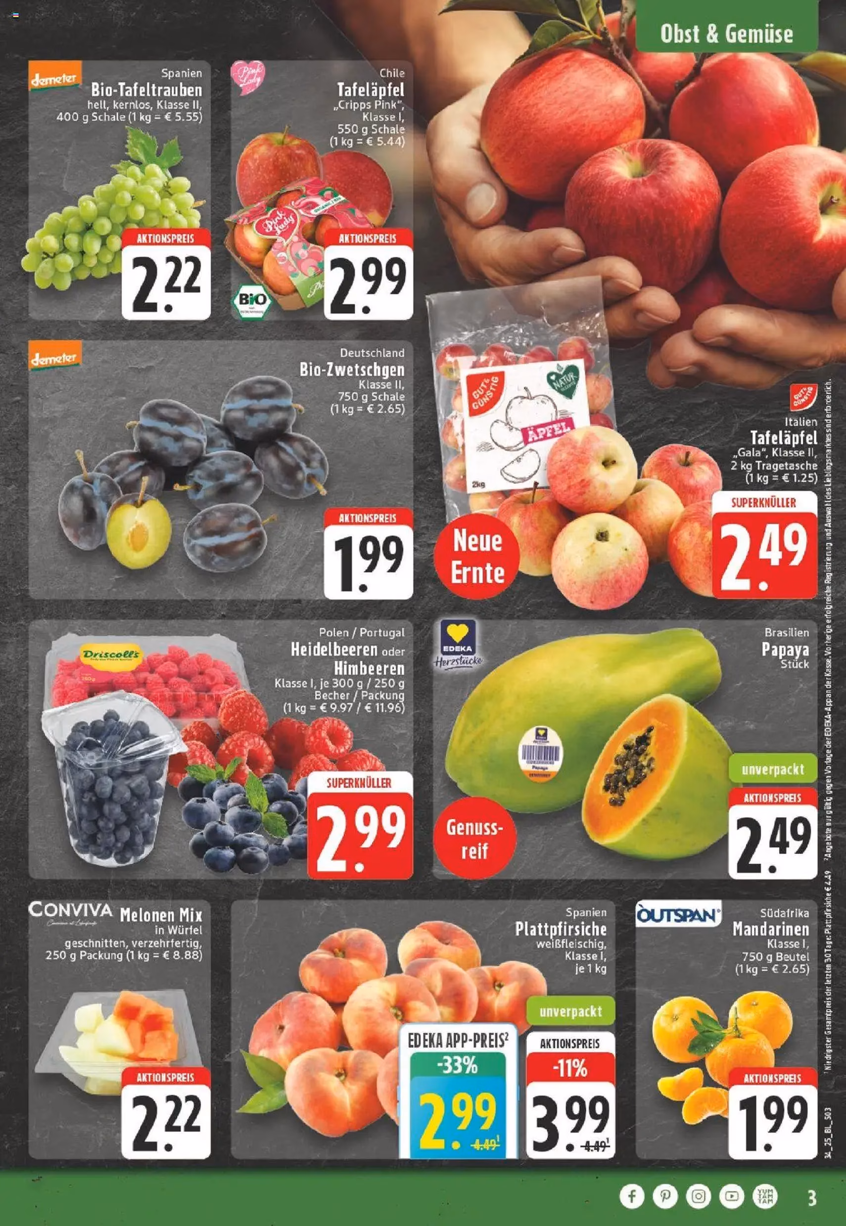 Edeka Prospekt - Gültiger Prospekt ab 18.08.2025, Seite 3 von insgesamt 24 Edeka Prospekt - Gültiger Prospekt ab 18.08.2025, Seite 3 von insgesamt 24