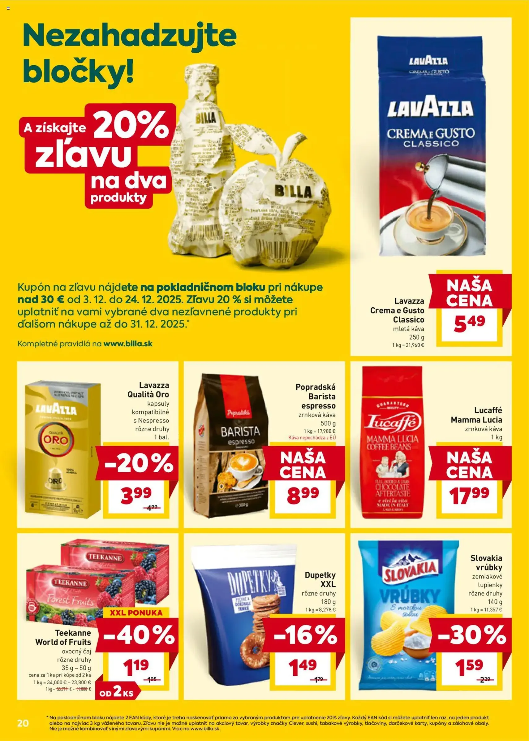 Billa leták - platný leták od 10.12.2025 strana 20 z 24