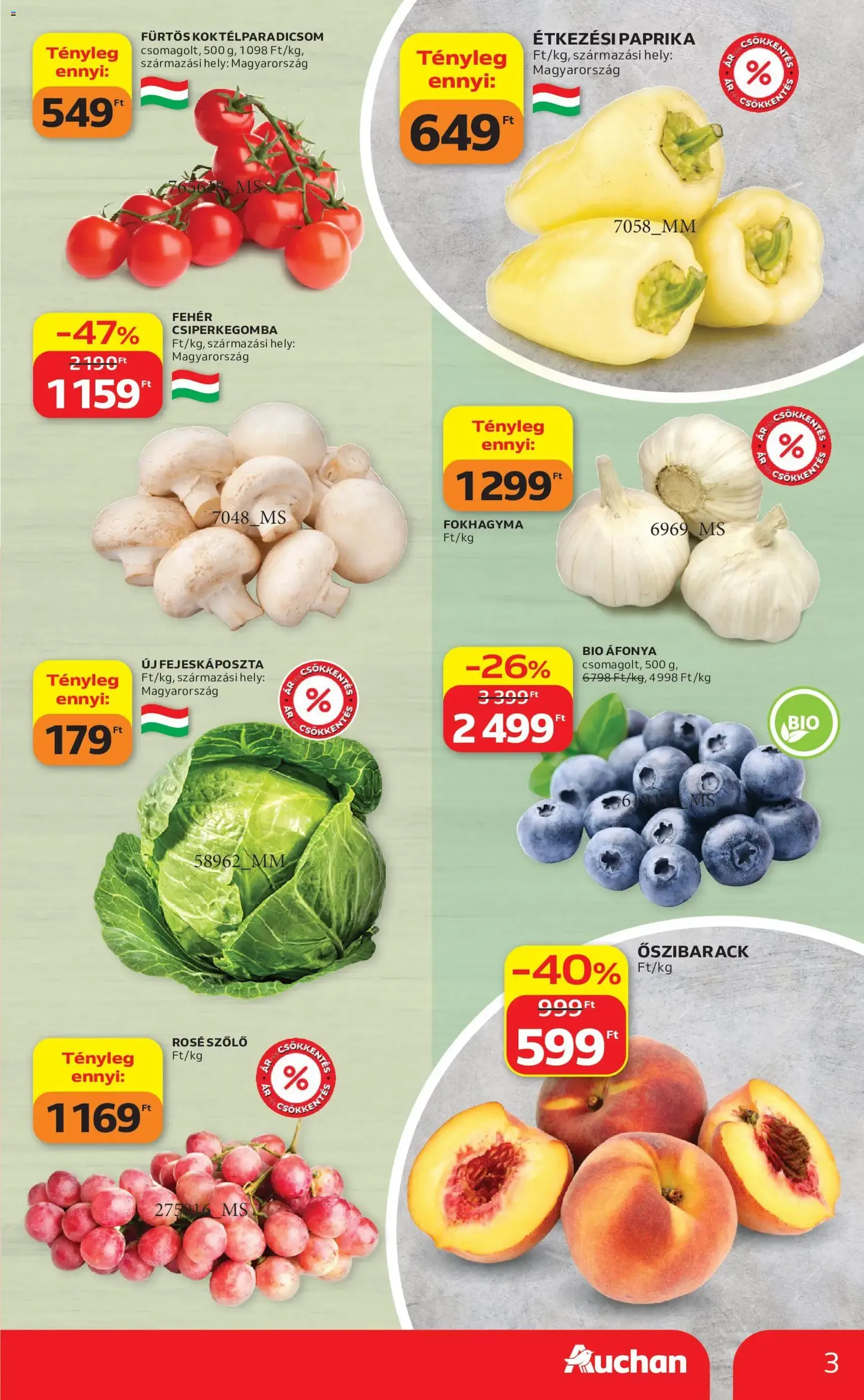 Auchan akciós újság - 2026.08.06. érvényes szórólap 3 oldal 48 oldalból