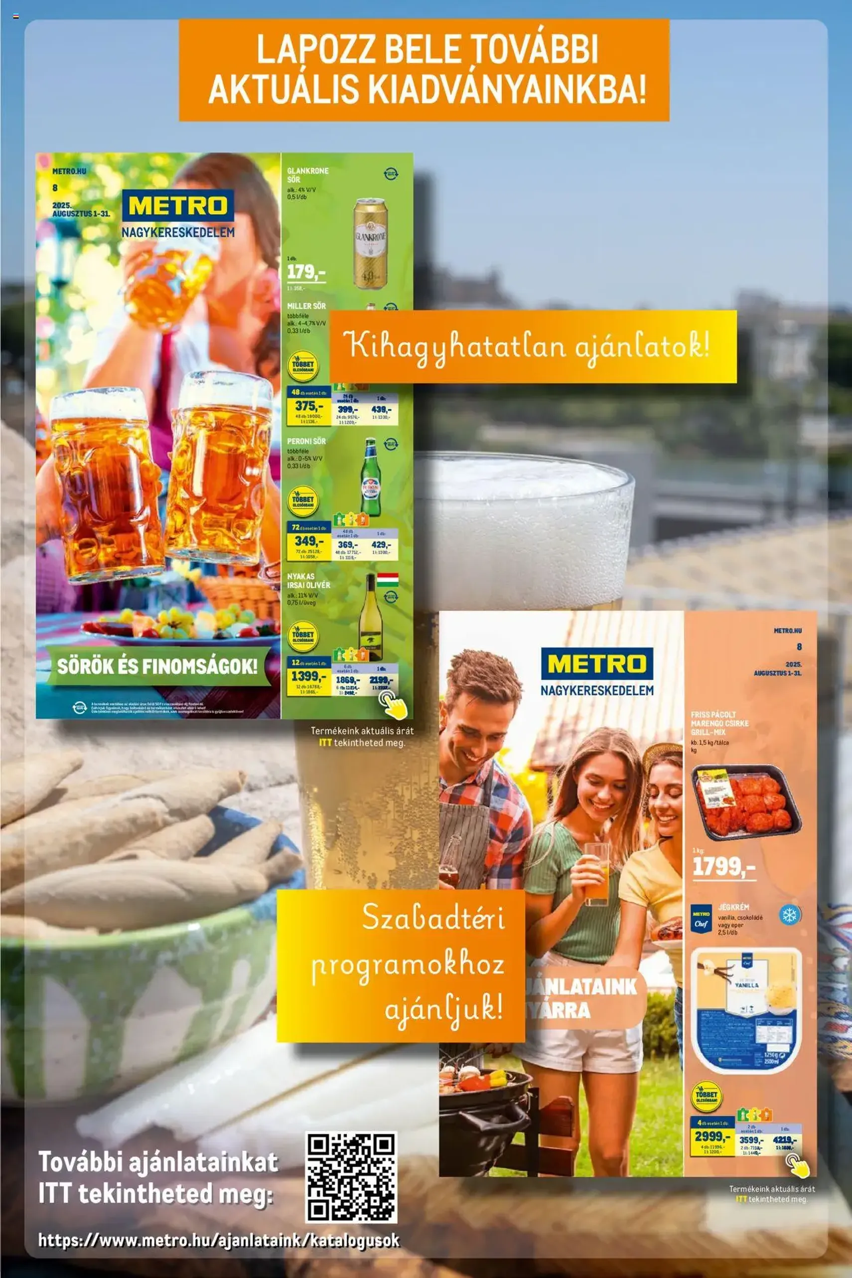 Metro - Élelmiszer és Szezonális Ajánlataink Kiskereskedőknek 2025/08 - 2025.08.01. érvényes szórólap 29 oldal 30 oldalból