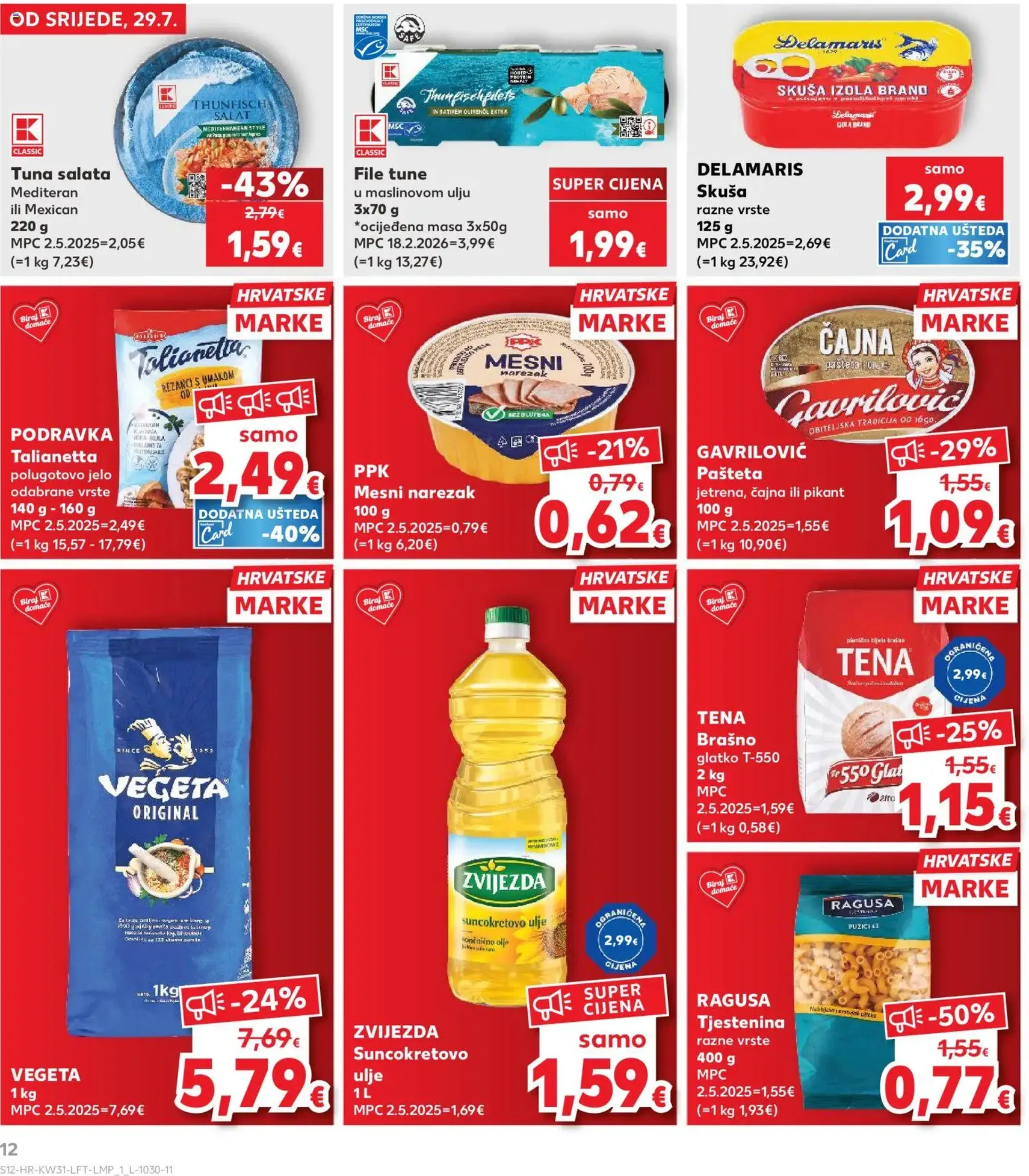 Kaufland HR akciós újság - 2026.07.29. érvényes szórólap 12 oldal 32 oldalból