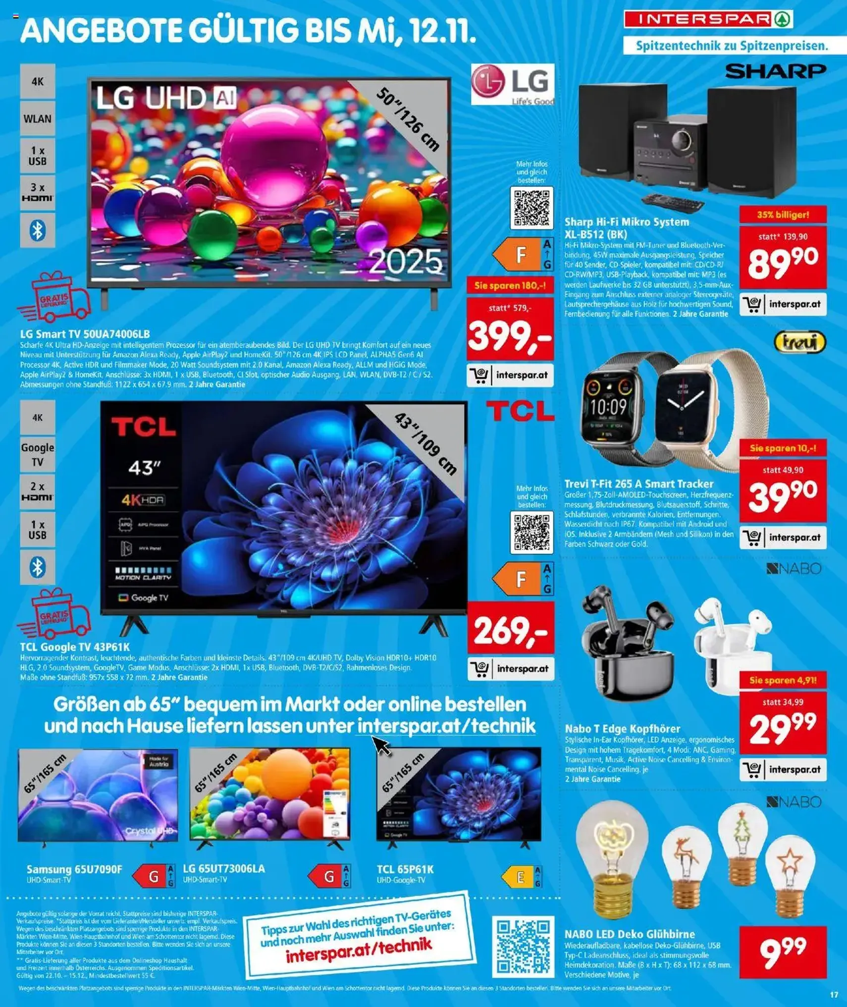 Interspar Flugblatt - Gültiger Prospekt ab 23.10.2025, Seite 17 von insgesamt 24 Interspar Flugblatt - Gültiger Prospekt ab 23.10.2025, Seite 17 von insgesamt 24