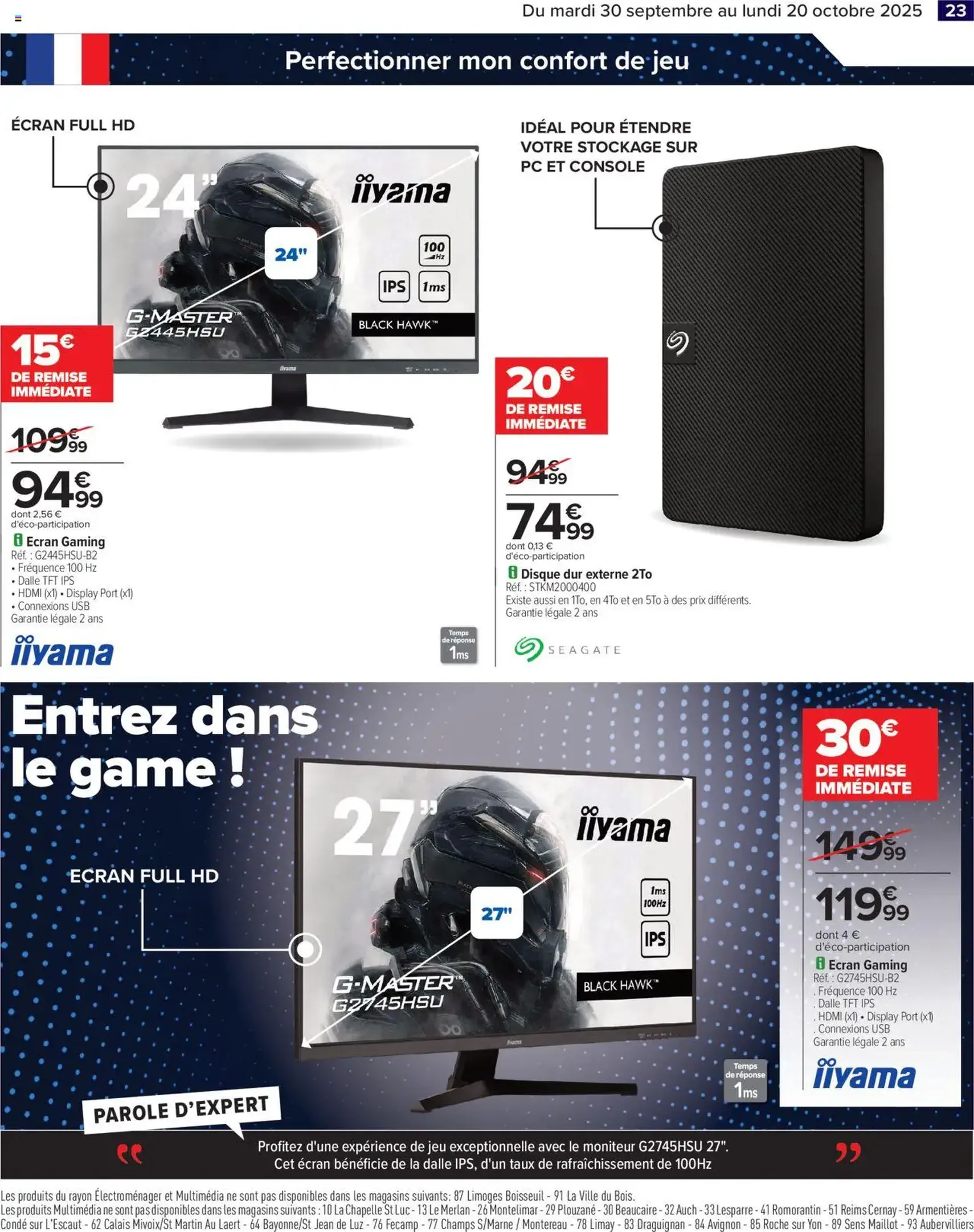 Carrefour catalogue french days faites entrer les bonnes affaires ! - brochure valable à partir du 30/09/2025, page 25 sur 30