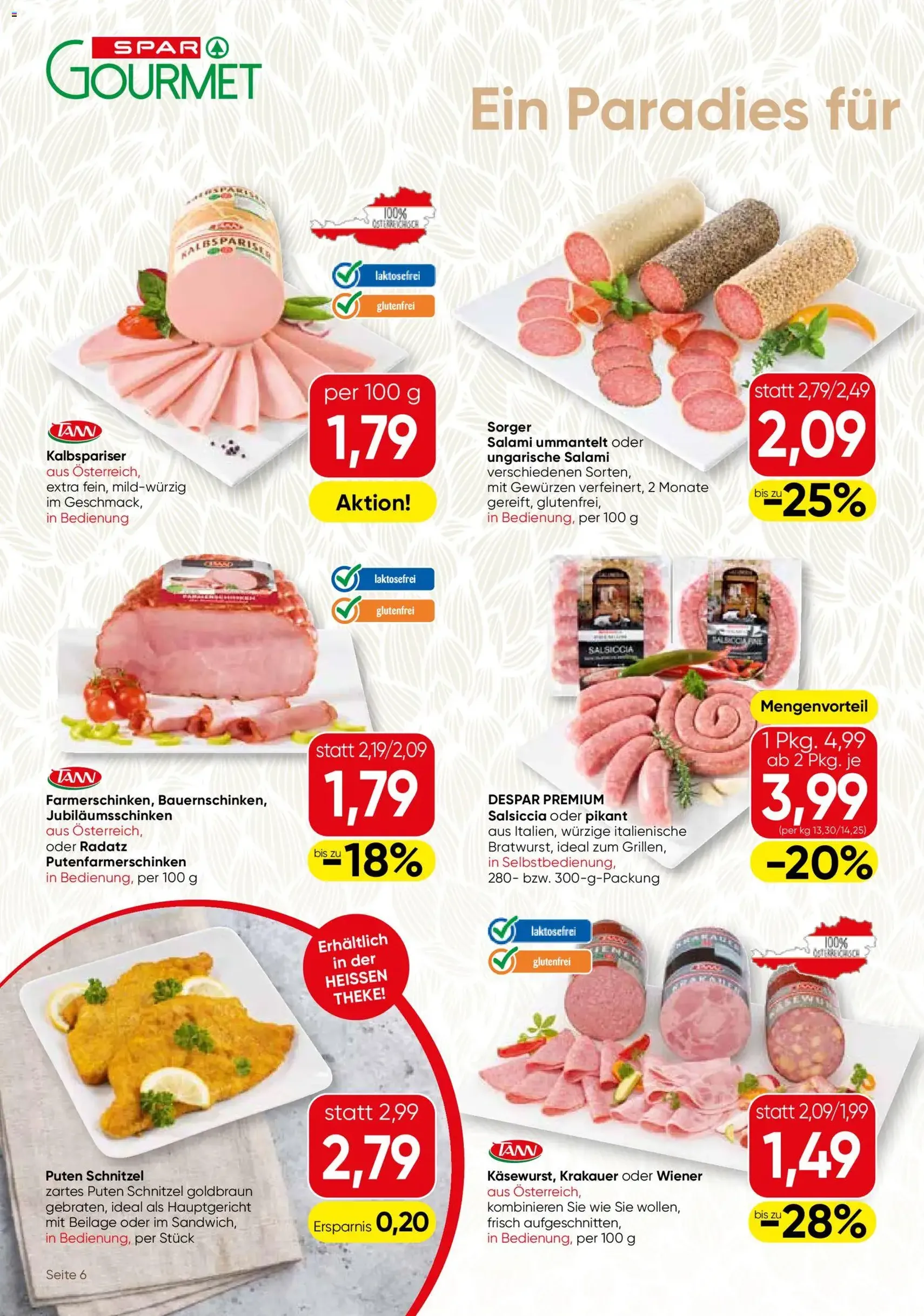 SPAR Gourmet Flugblatt - Gültiger Prospekt ab 03.06.2026, Seite 6 von insgesamt 12