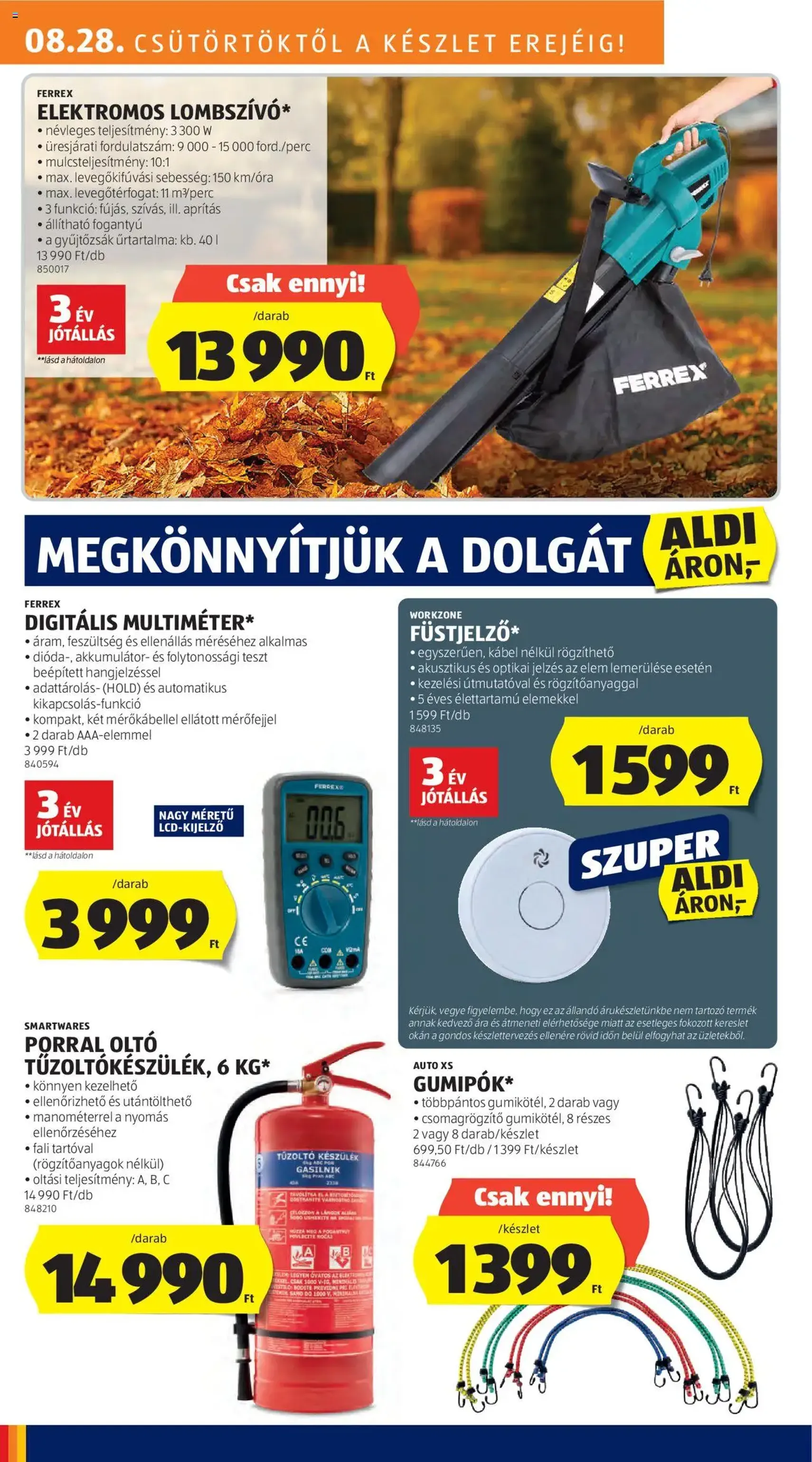 Aldi Akciós újság - 2025.08.28. érvényes szórólap 20 oldal 44 oldalból Aldi Akciós újság - 2025.08.28. érvényes szórólap 20 oldal 44 oldalból