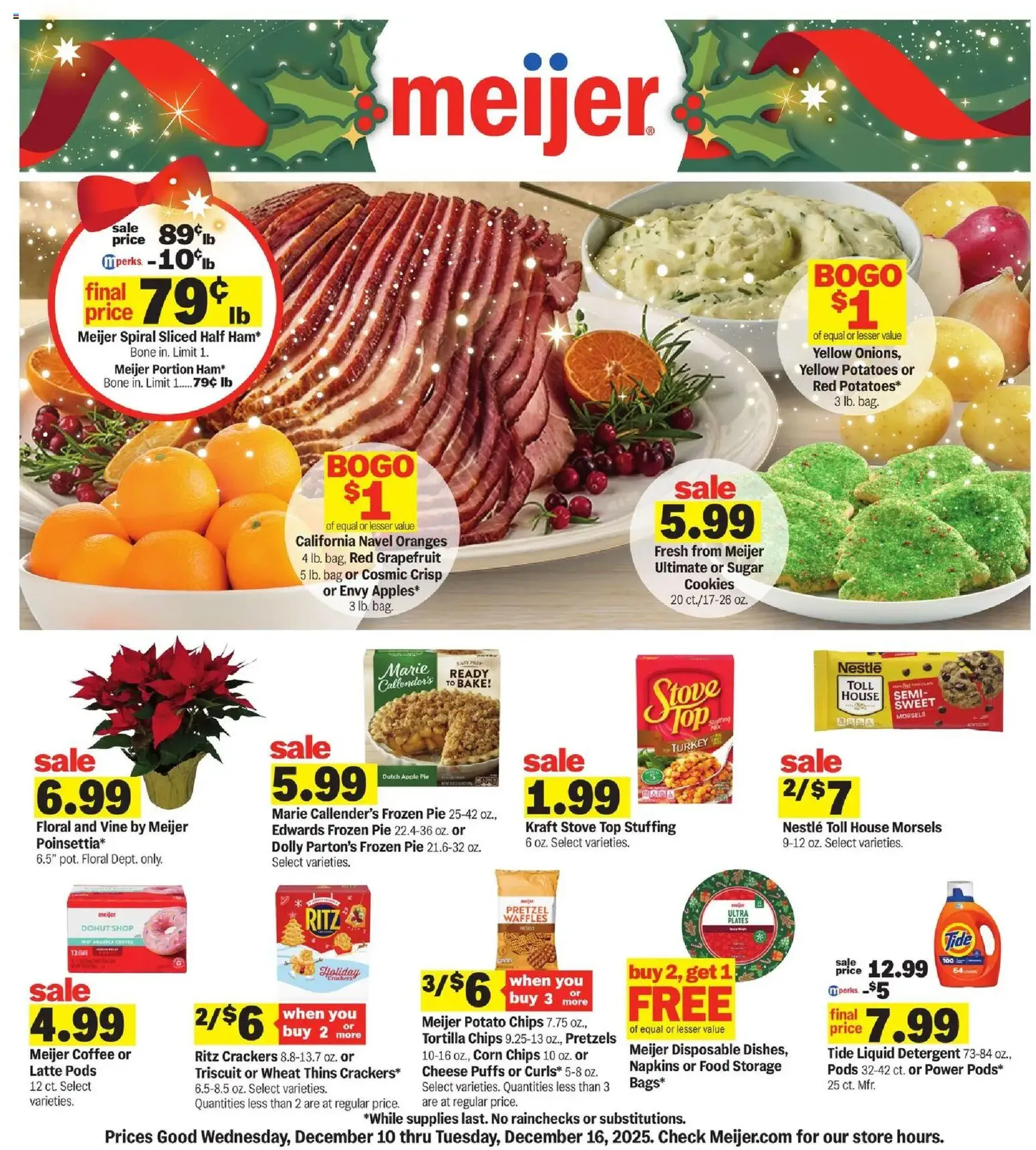 Meijer Weekly Ad - valid flyer from 12/10/2025, page 1 of 42