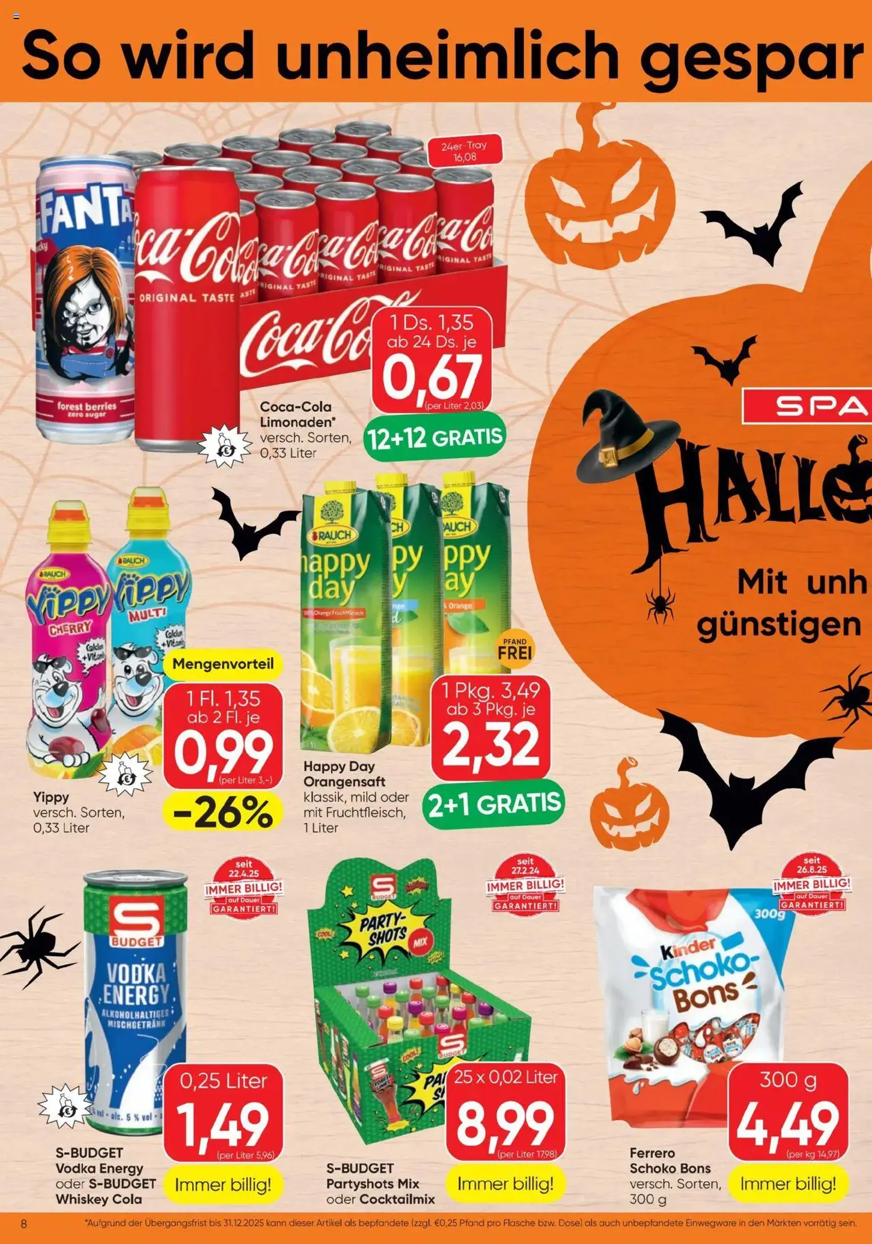 Spar Flugblatt - Gültiger Prospekt ab 23.10.2025, Seite 8 von insgesamt 20 Spar Flugblatt - Gültiger Prospekt ab 23.10.2025, Seite 8 von insgesamt 20