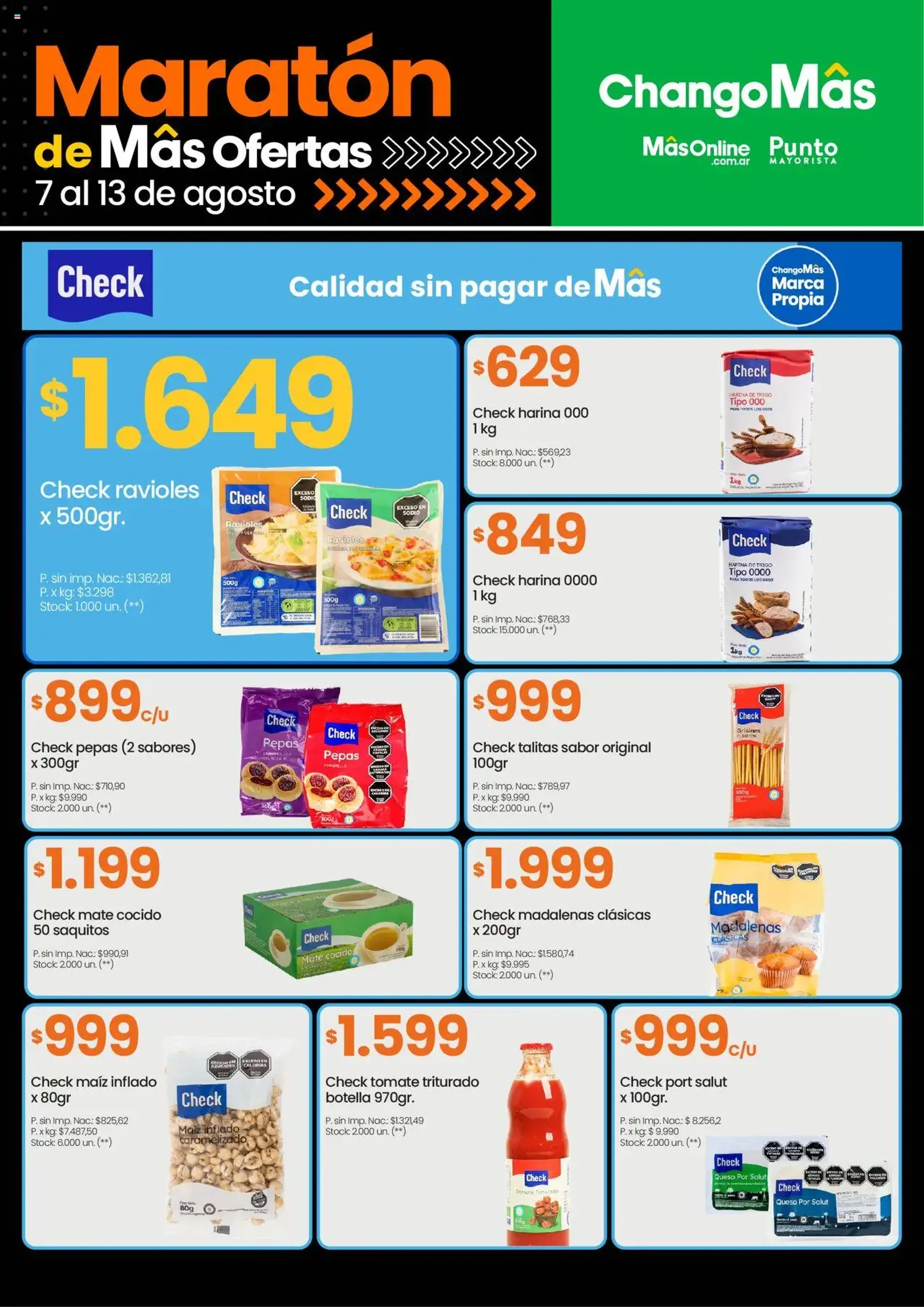 Changomas ofertas - folleto válido desde 07/08/2025 página 13 de 16 Changomas ofertas - folleto válido desde 07/08/2025 página 13 de 16