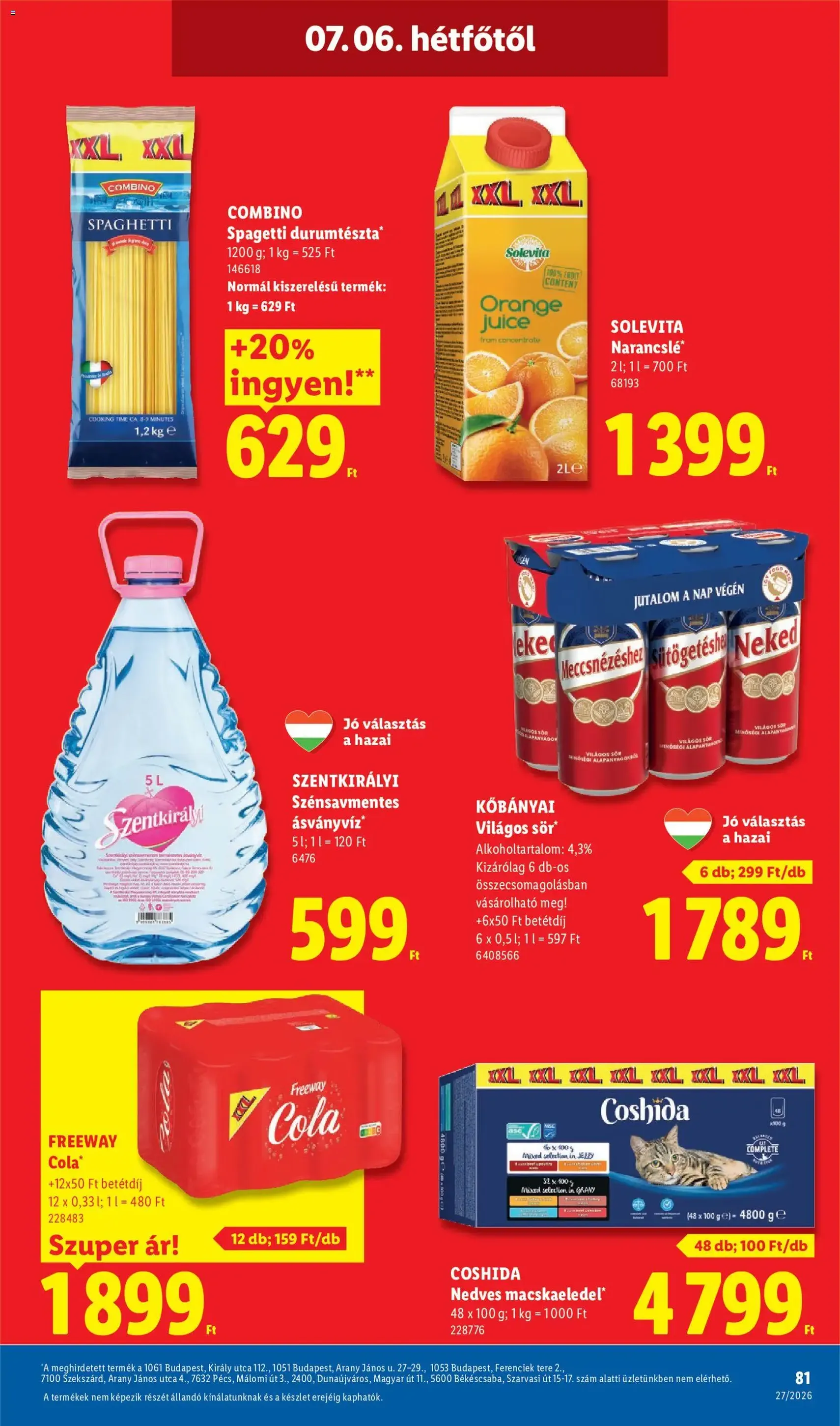 Lidl akciós újság - 2026.07.02. érvényes szórólap 81 oldal 86 oldalból