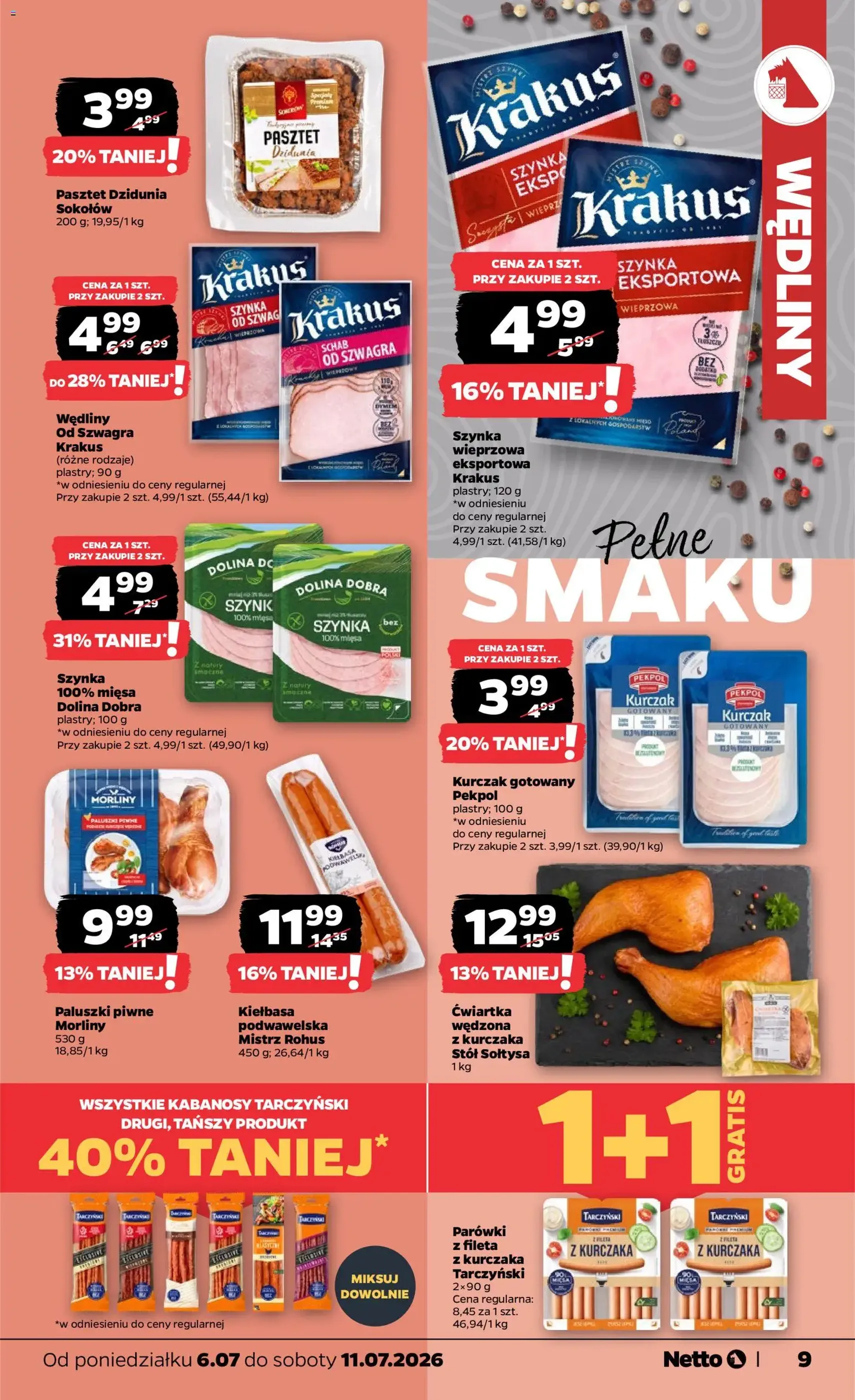 Netto gazetka od poniedziałku spożywcza - ważny gazetka od 06.07.2026 strona 9 z 35