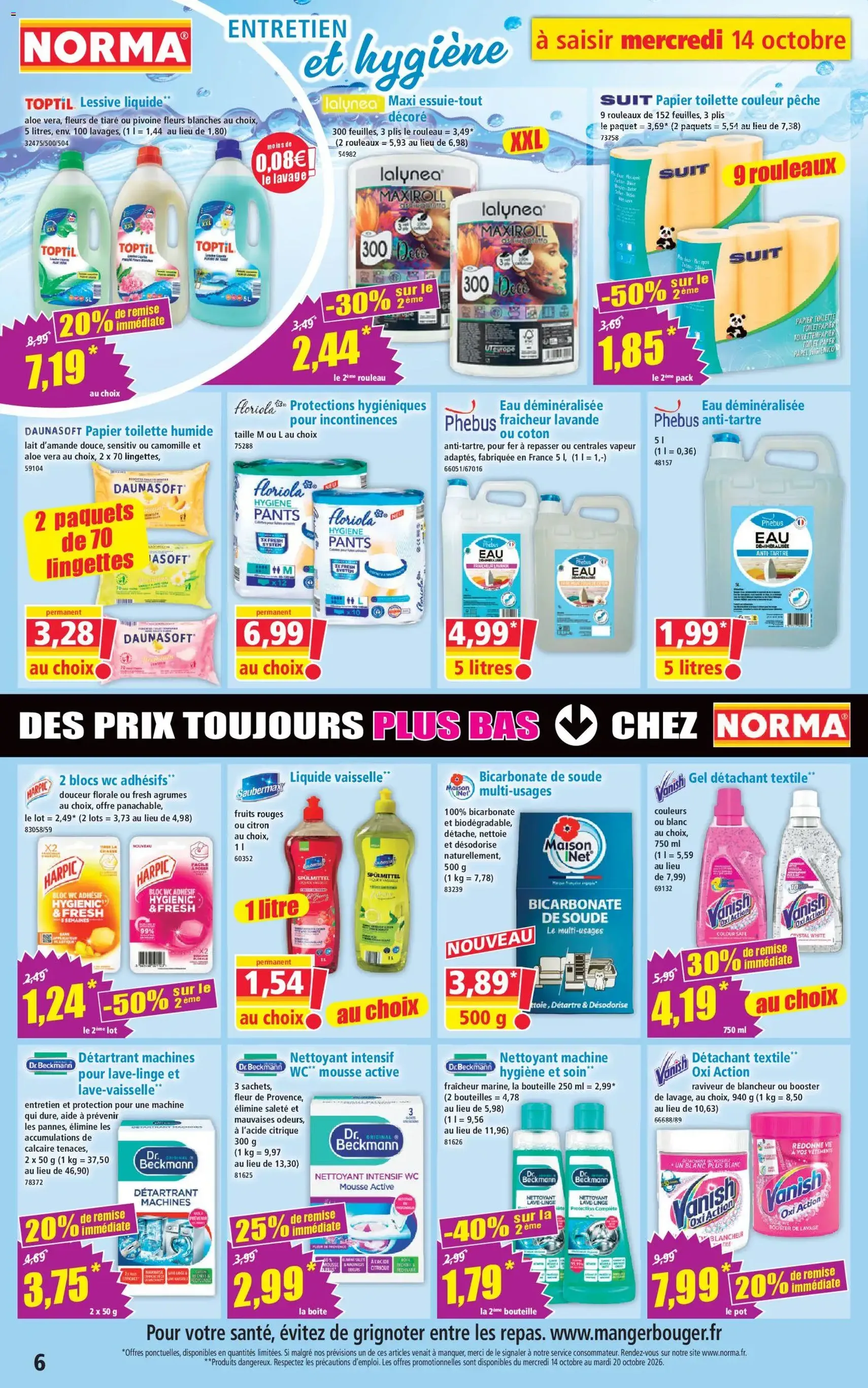Norma catalogue - brochure valable à partir du 14/10/2026, page 6 sur 14