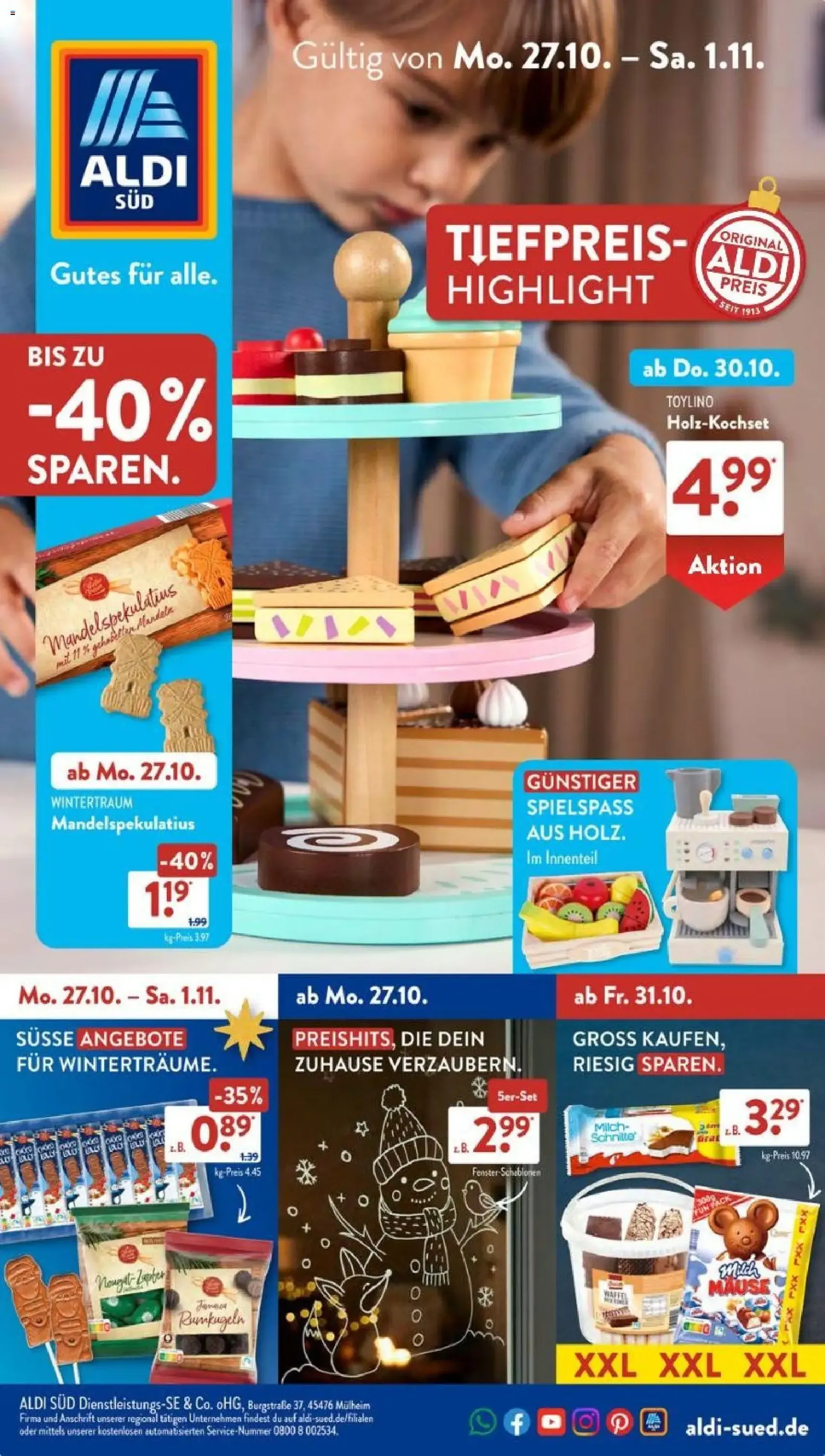 Aldi Süd Prospekt - Gültiger Prospekt ab 27.10.2025, Seite 1 von insgesamt 47 Aldi Süd Prospekt - Gültiger Prospekt ab 27.10.2025, Seite 1 von insgesamt 47