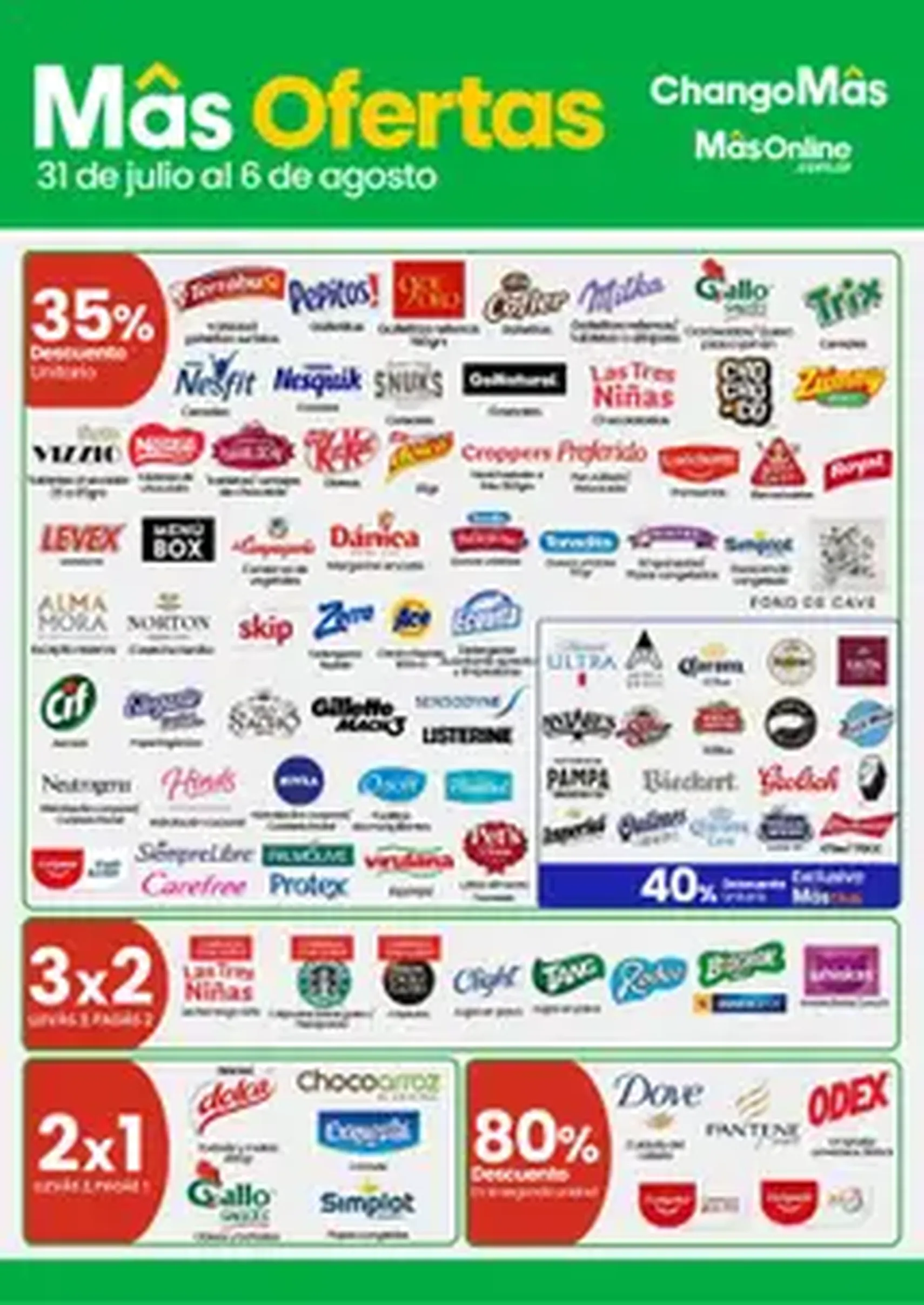 Changomas ofertas - folleto válido desde 31/07/2025 página 1 de 1