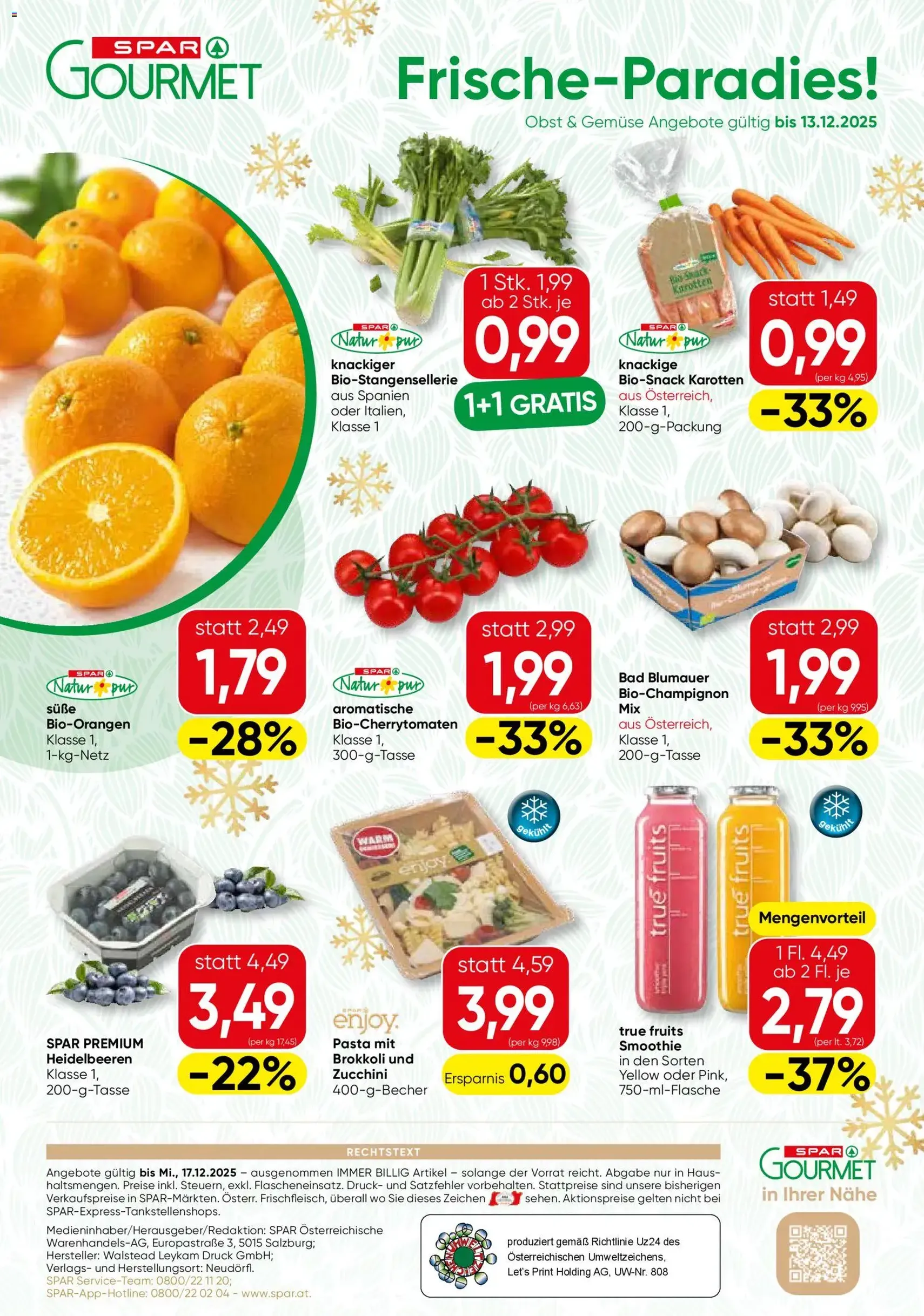 SPAR Gourmet Flugblatt - Gültiger Prospekt ab 11.12.2025, Seite 8 von insgesamt 8
