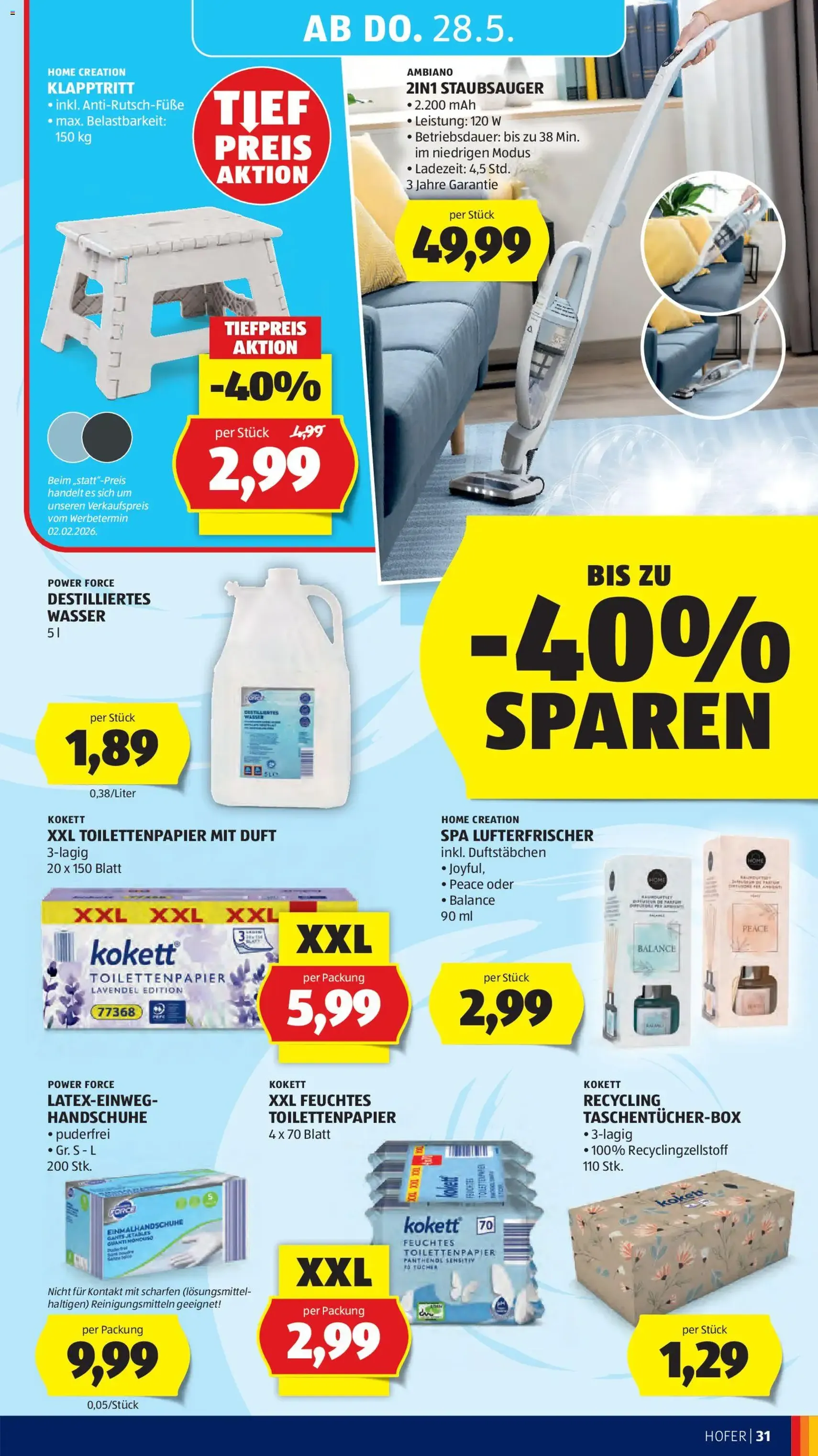 Hofer Flugblatt - Gültiger Prospekt ab 22.05.2026, Seite 37 von insgesamt 46