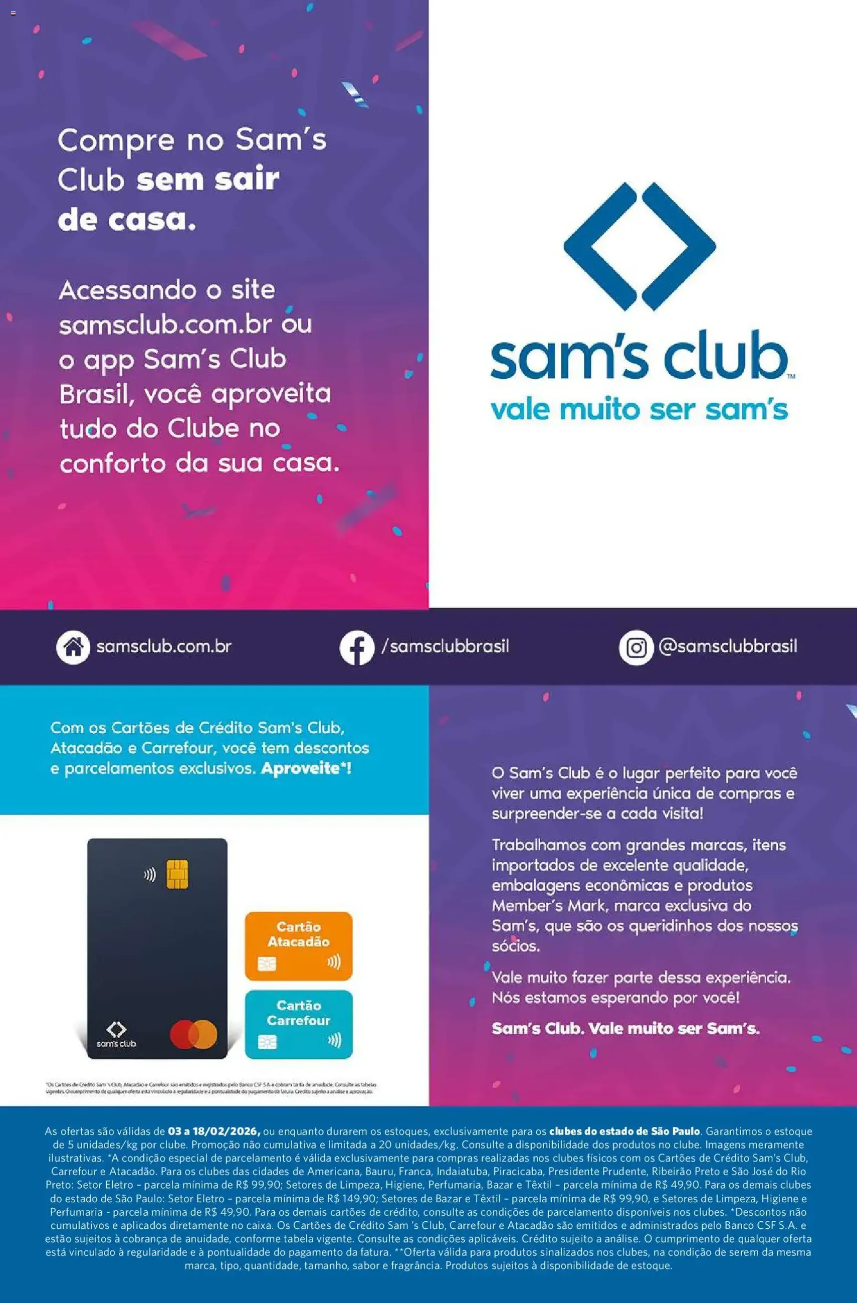 Sam's Club - Ofertas da semana - folheto válido a partir de 03/02/2026 página 21 de 21