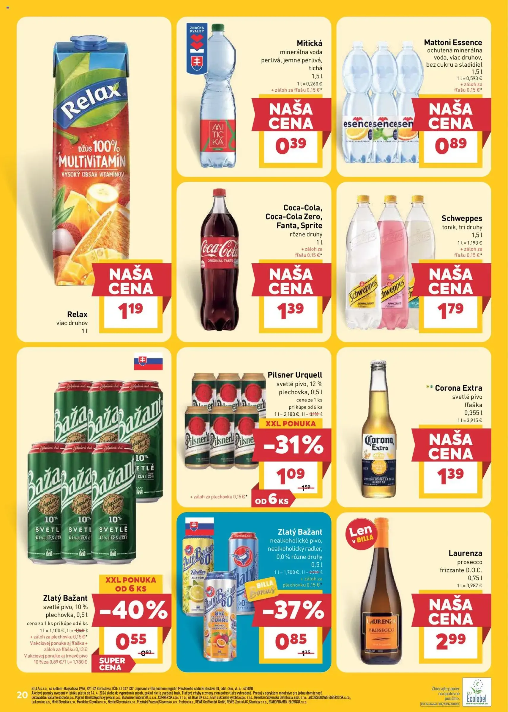 Billa leták - platný leták od 15.04.2026 strana 20 z 24