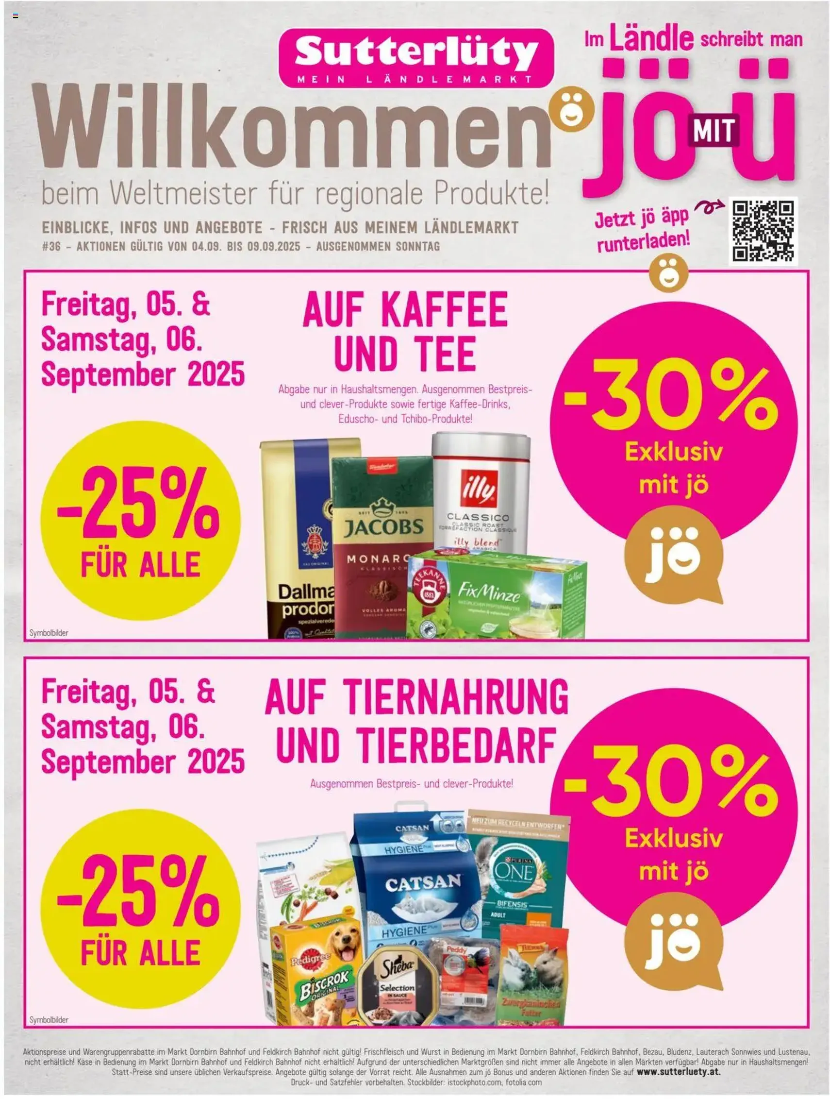 Sutterlüty Flugblatt - Gültiger Prospekt ab 04.09.2025, Seite 1 von insgesamt 24 Sutterlüty Flugblatt - Gültiger Prospekt ab 04.09.2025, Seite 1 von insgesamt 24