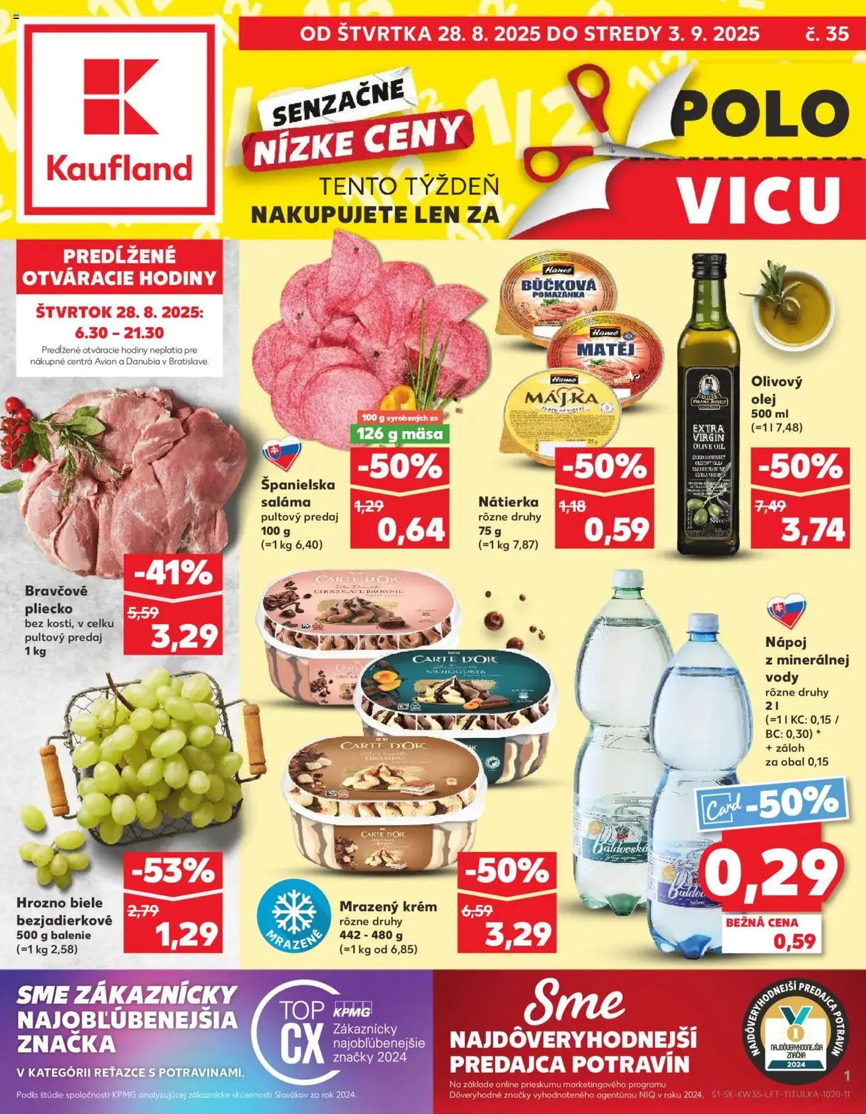 Kaufland Bratislava-Avion - platný leták od 28.08.2025 strana 1 z 80