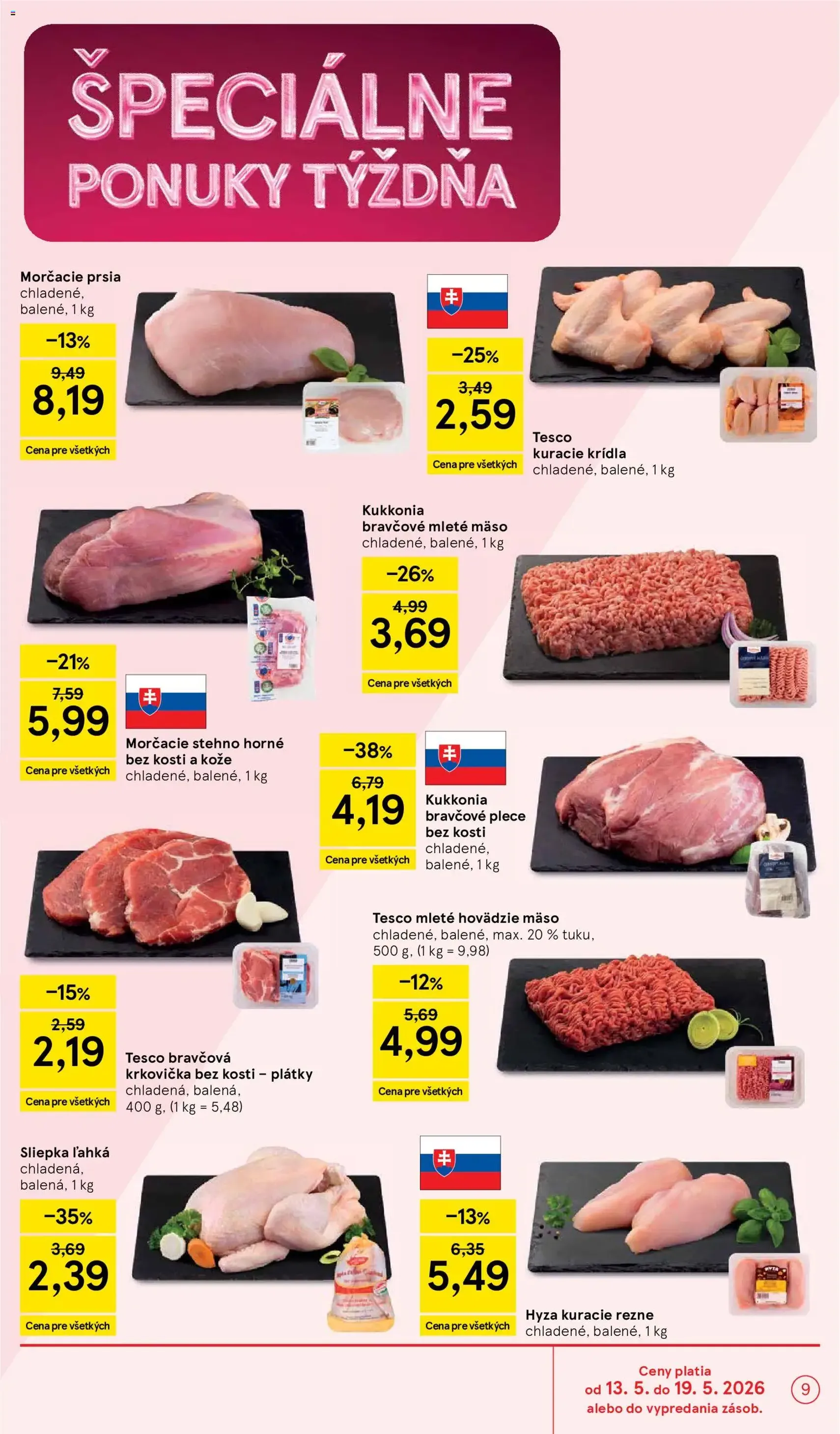 Tesco Hypermarket - leták - platný leták od 13.05.2026 strana 9 z 51