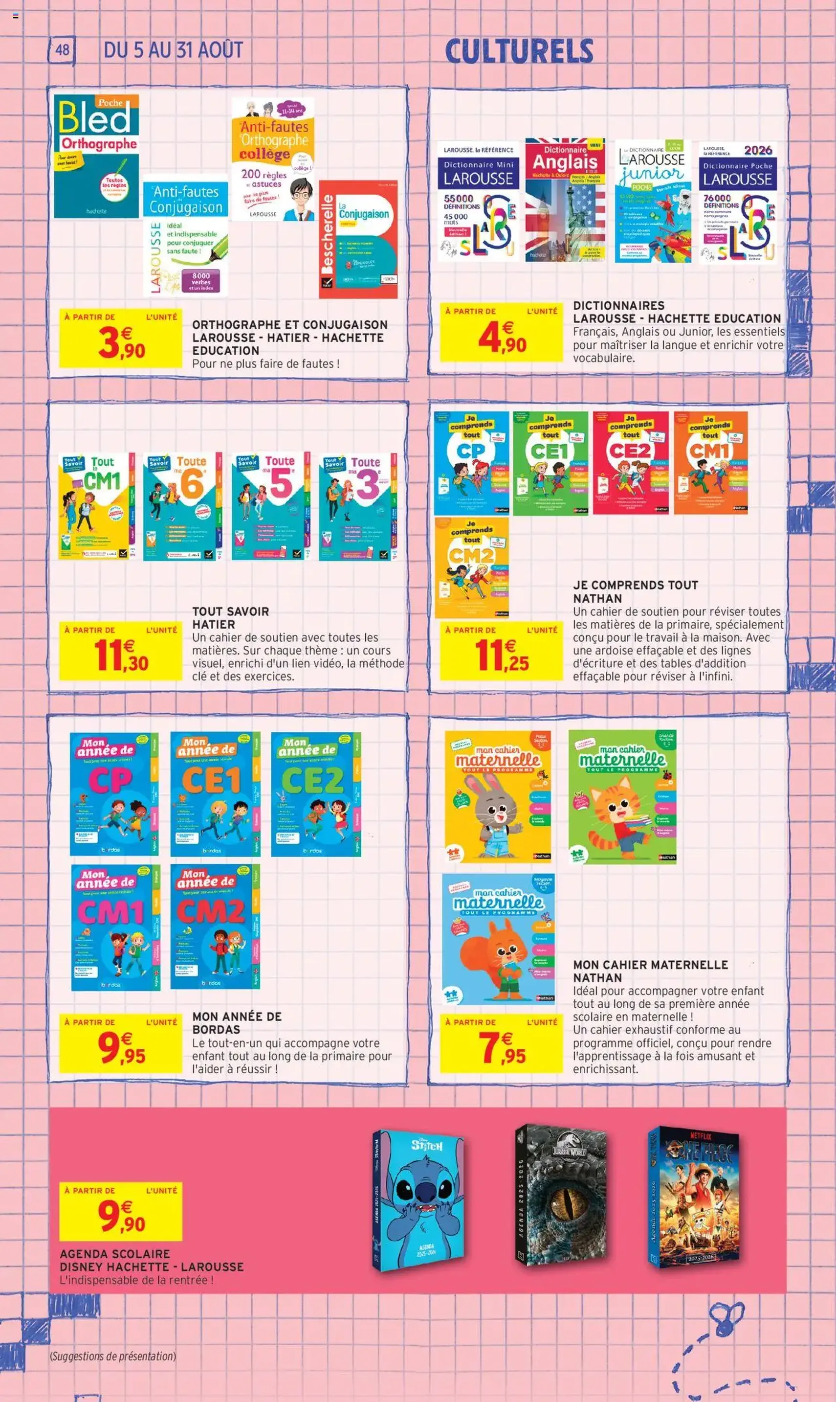 Intermarché - 70% en avantage carte sur une sélection rentrée des classes - brochure valable à partir du 05/08/2025, page 48 sur 60 Intermarché - 70% en avantage carte sur une sélection rentrée des classes - brochure valable à partir du 05/08/2025, page 48 sur 60
