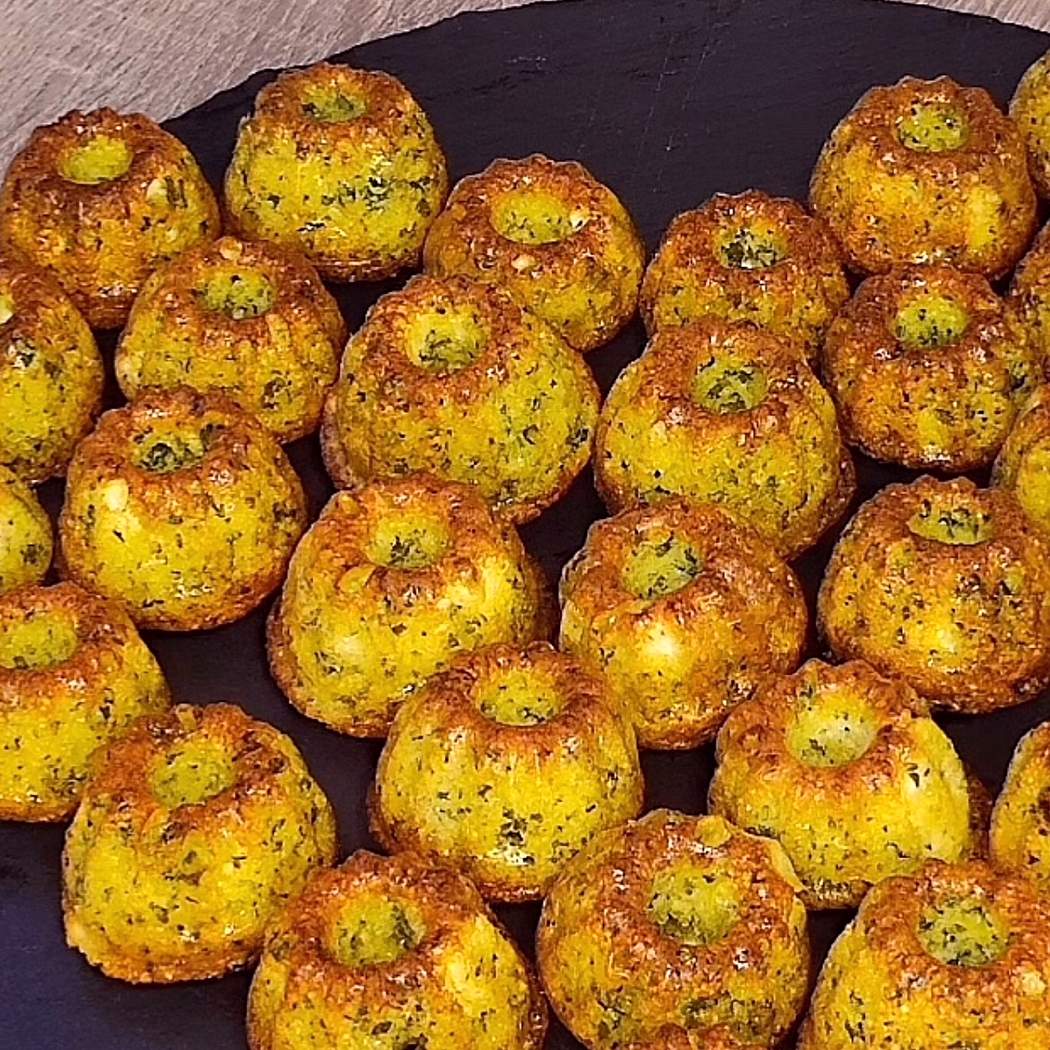 Slané pečivo s fetou a špenátom