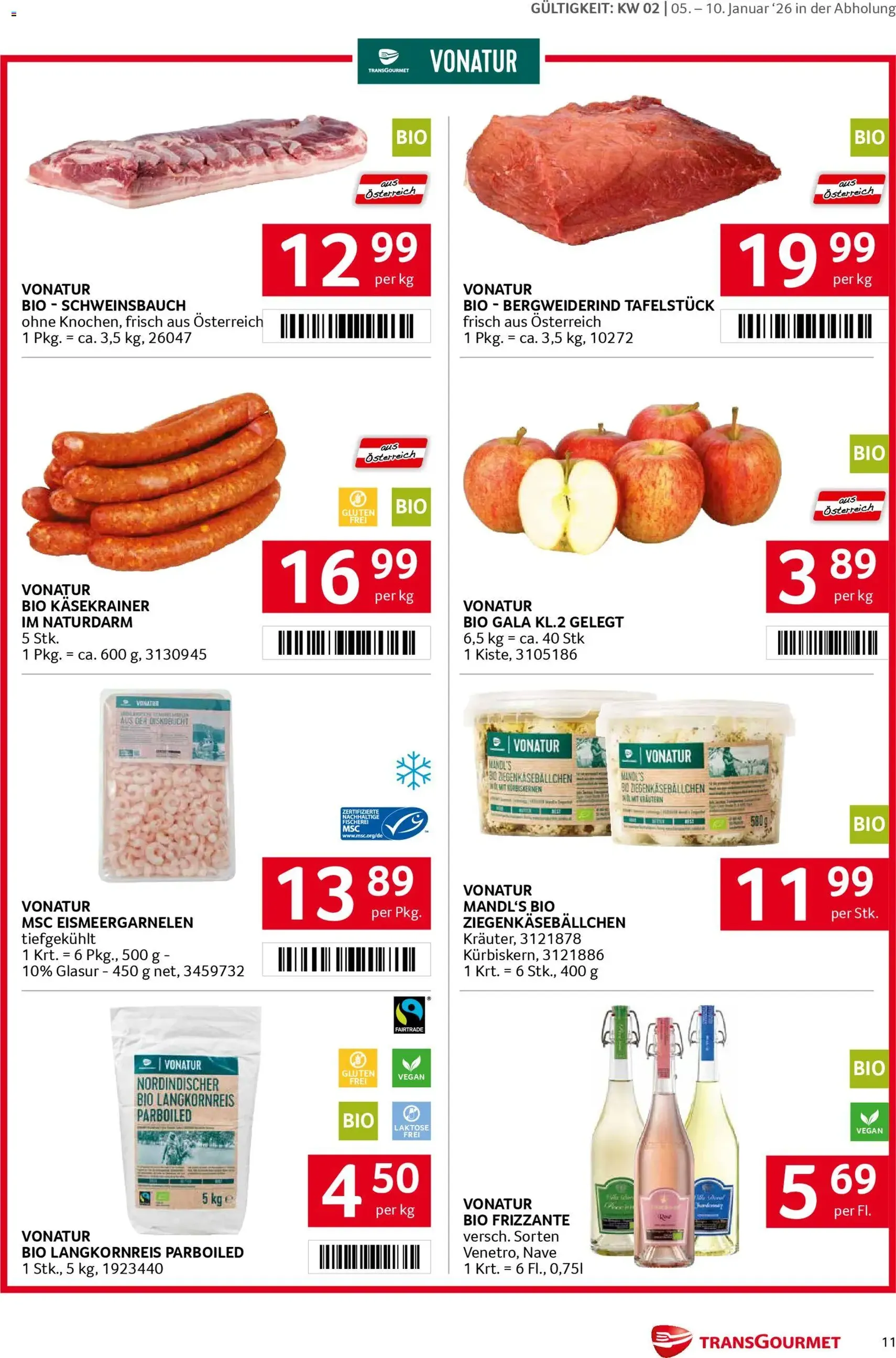 Transgourmet Flugblatt - Gültiger Prospekt ab 05.01.2026, Seite 11 von insgesamt 35