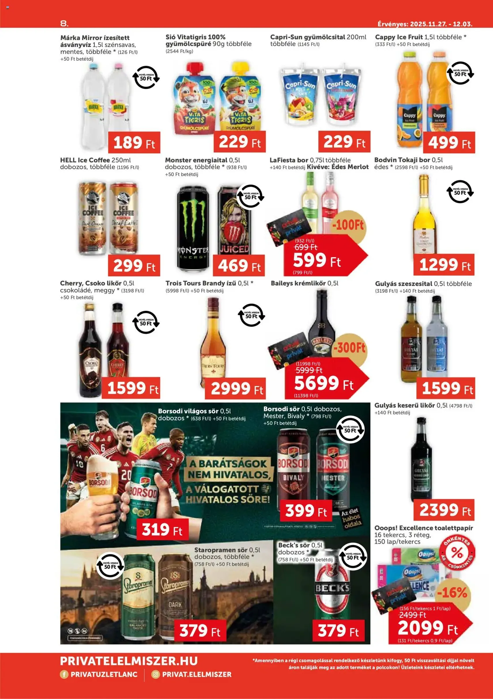 PRIVÁT - Aktuális szórólap MAX - 2025.11.27. érvényes szórólap 8 oldal 12 oldalból