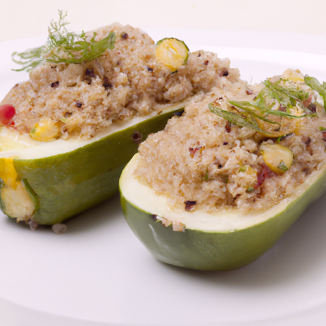 Zucchine ripiene con quinoa