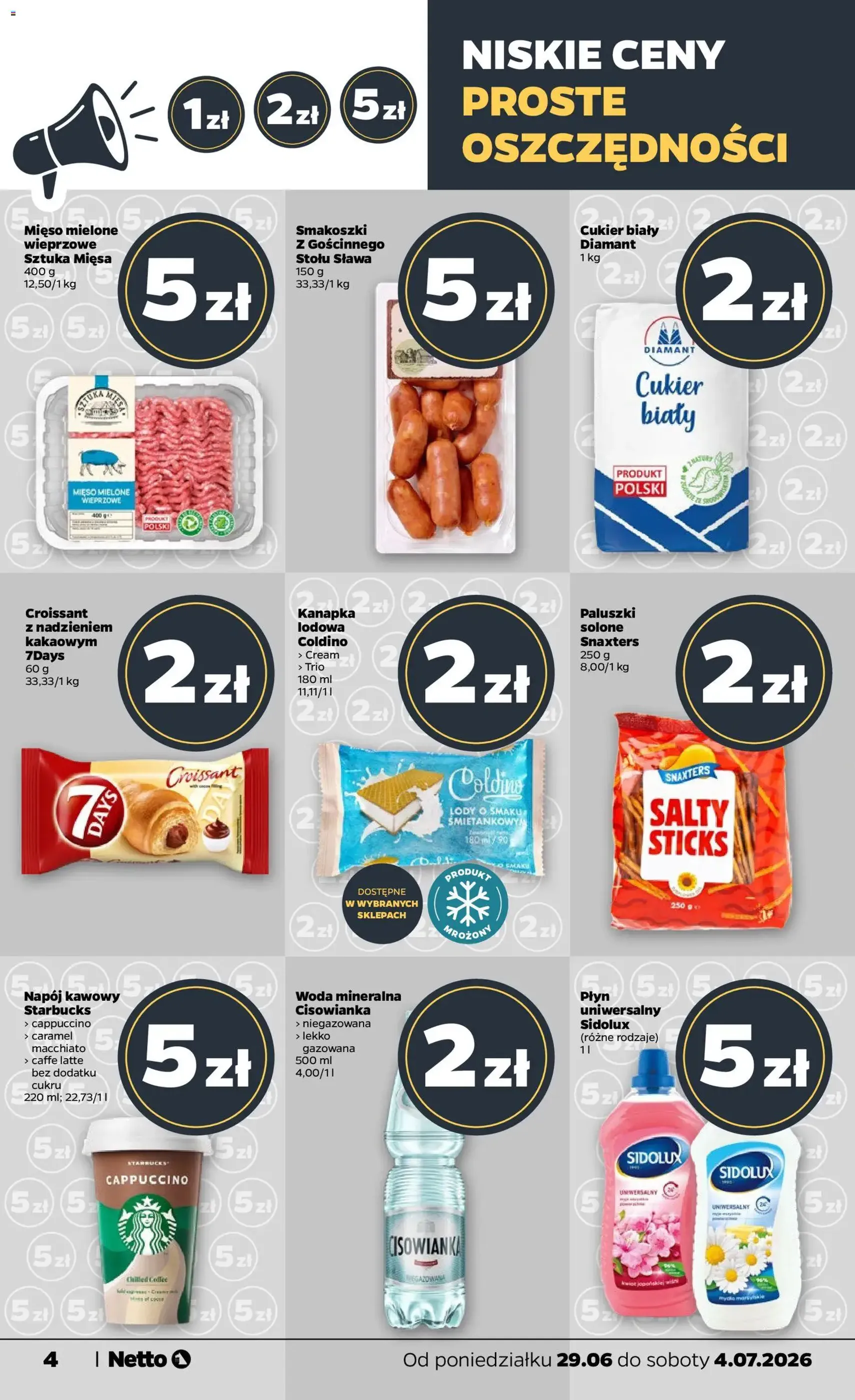 Netto gazetka od poniedziałku spożywcza - ważny gazetka od 29.06.2026 strona 4 z 37