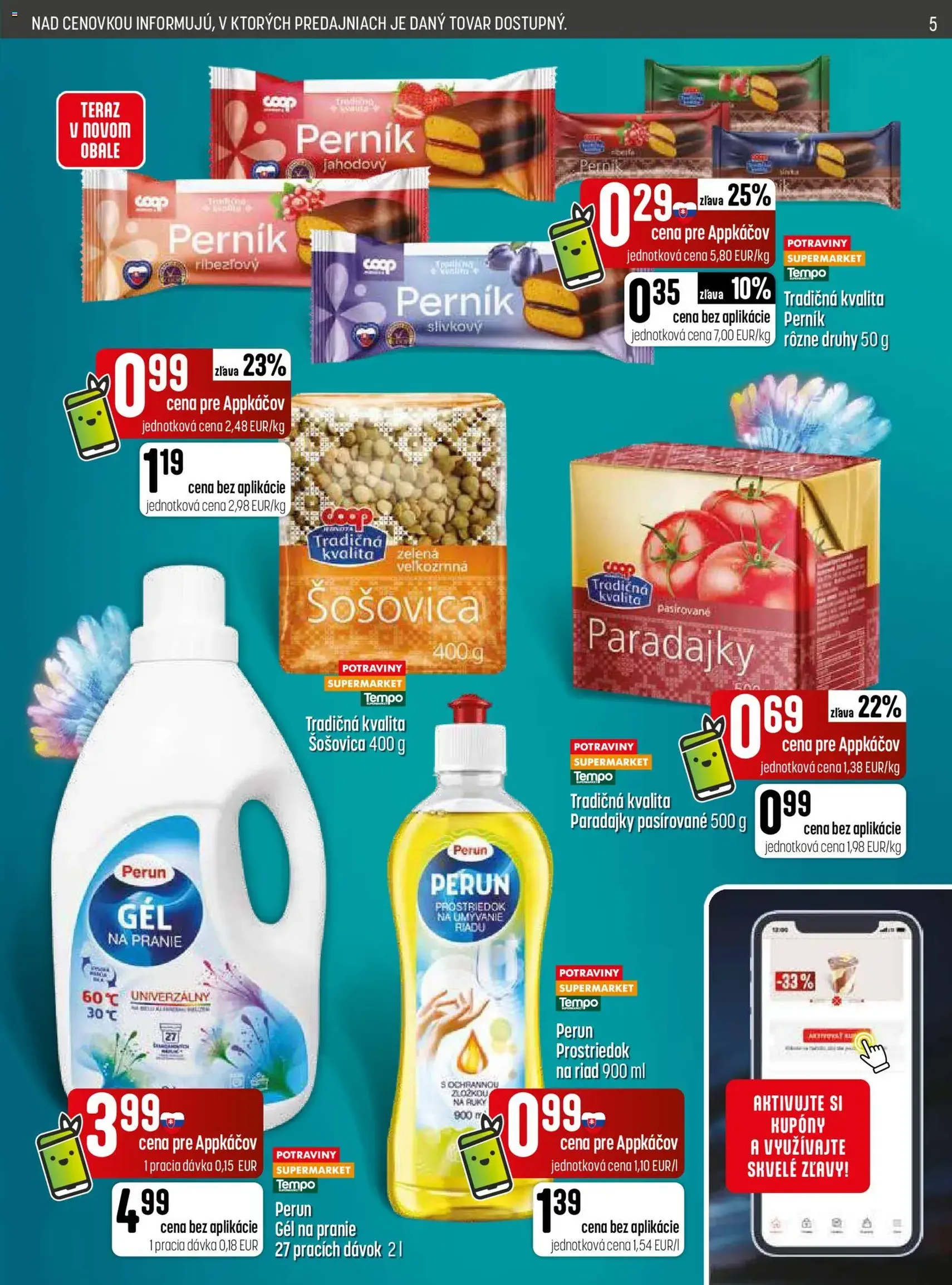 COOP Jednota leták - platný leták od 20.08.2026 strana 5 z 32