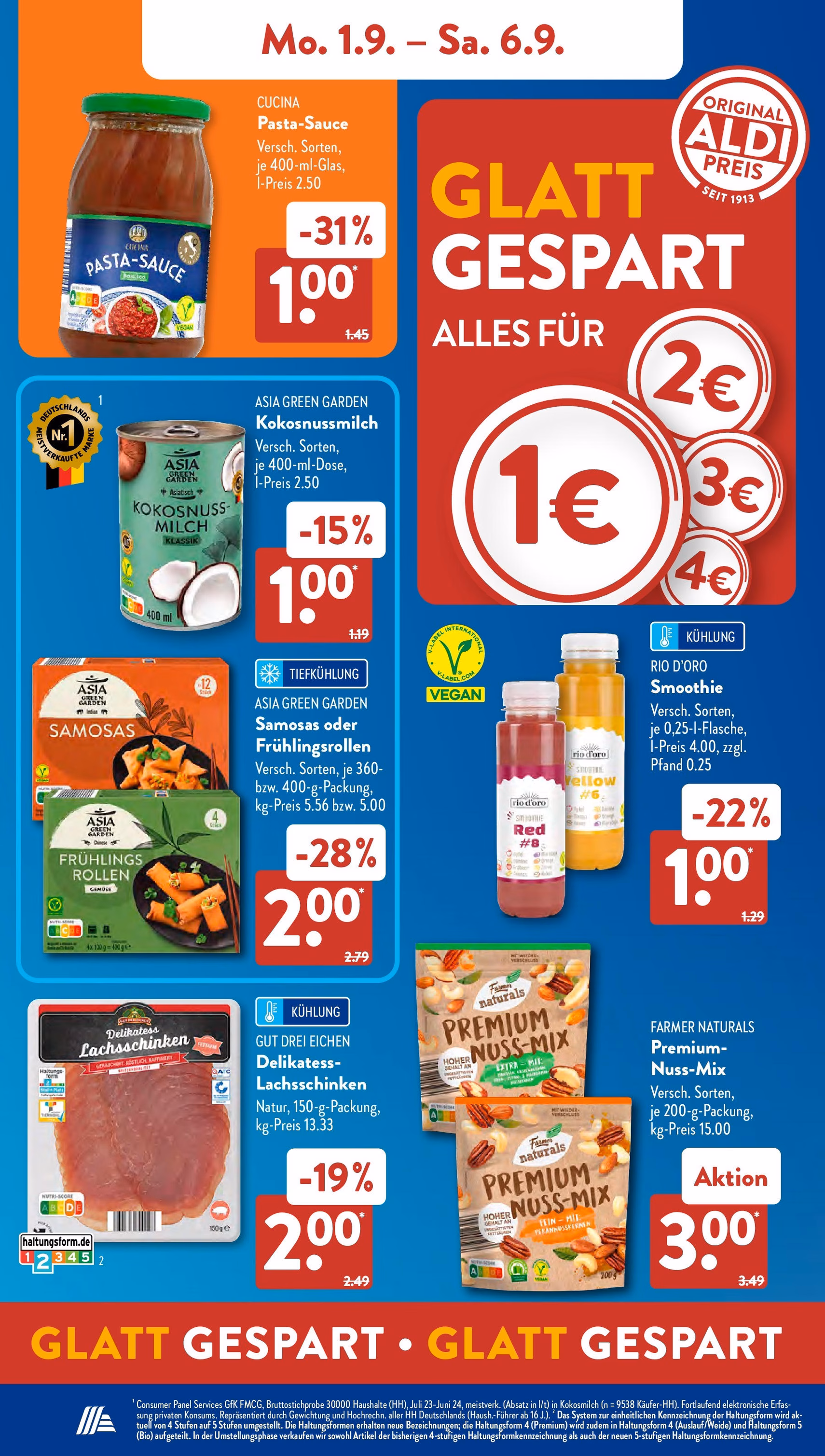 Aldi Süd Prospekt - Gültiger Prospekt ab 01.08.2025, Seite 8 von insgesamt 45 Aldi Süd Prospekt - Gültiger Prospekt ab 01.08.2025, Seite 8 von insgesamt 45