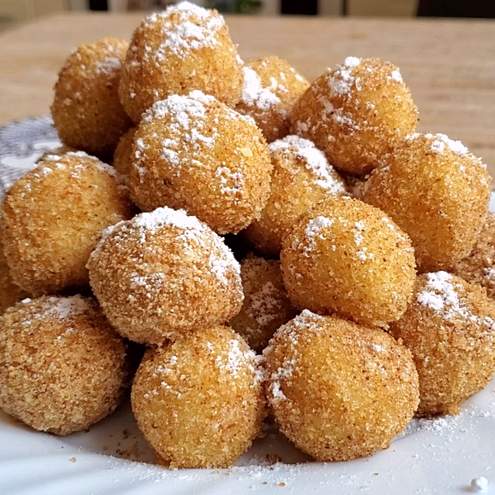 Lahučké zemiakové guľky: Sladká klasika z detstva! - krok prípravy 1