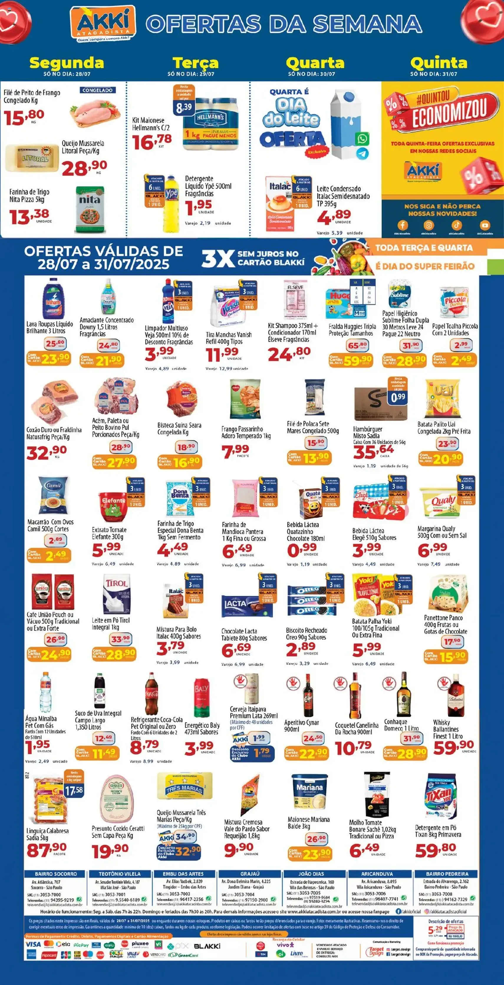 Akki Atacadista - Ofertas da semana - folheto válido a partir de 28/07/2025 página 1 de 1