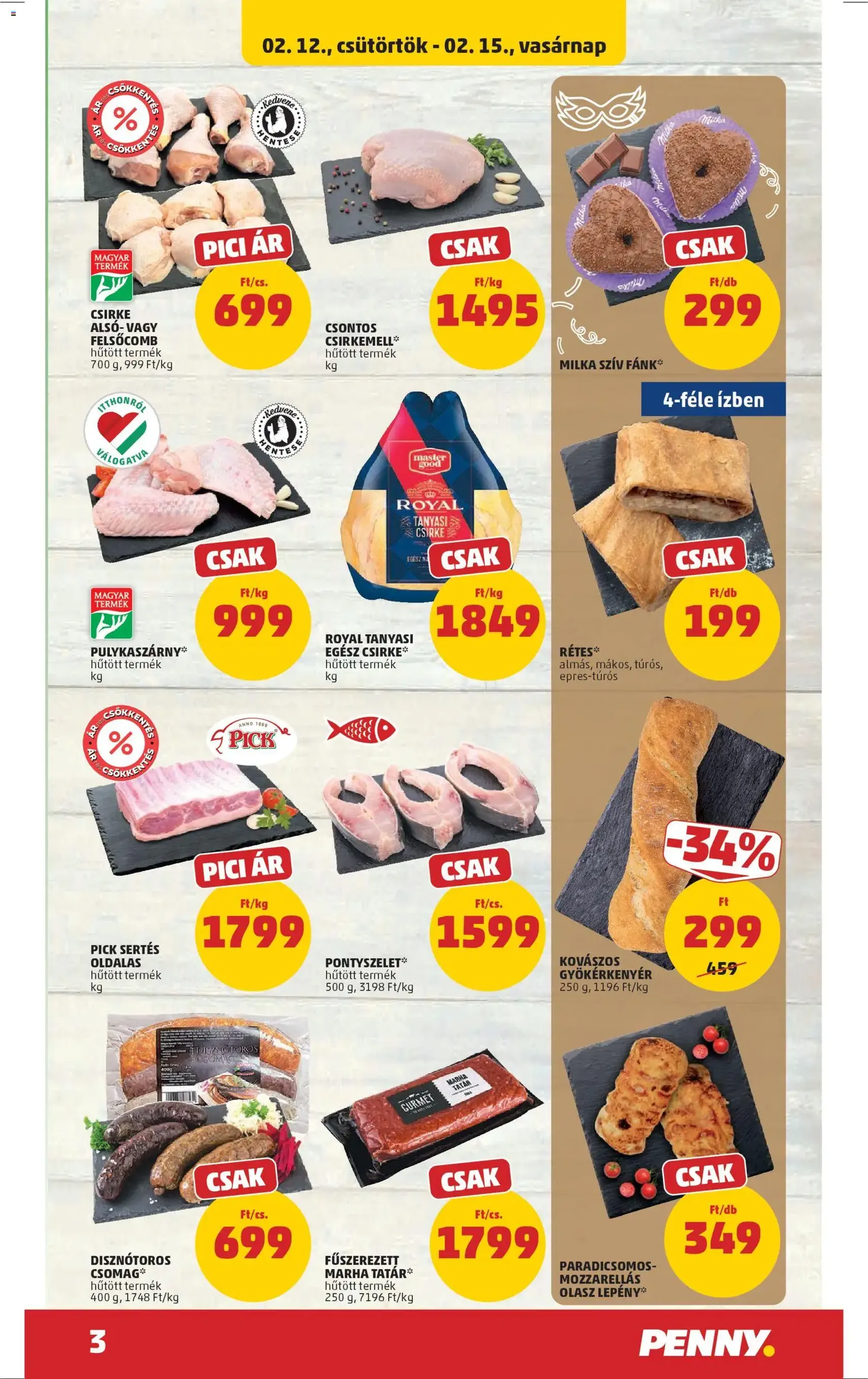 PENNY Akciós újság - 2026.02.12. érvényes szórólap 3 oldal 42 oldalból