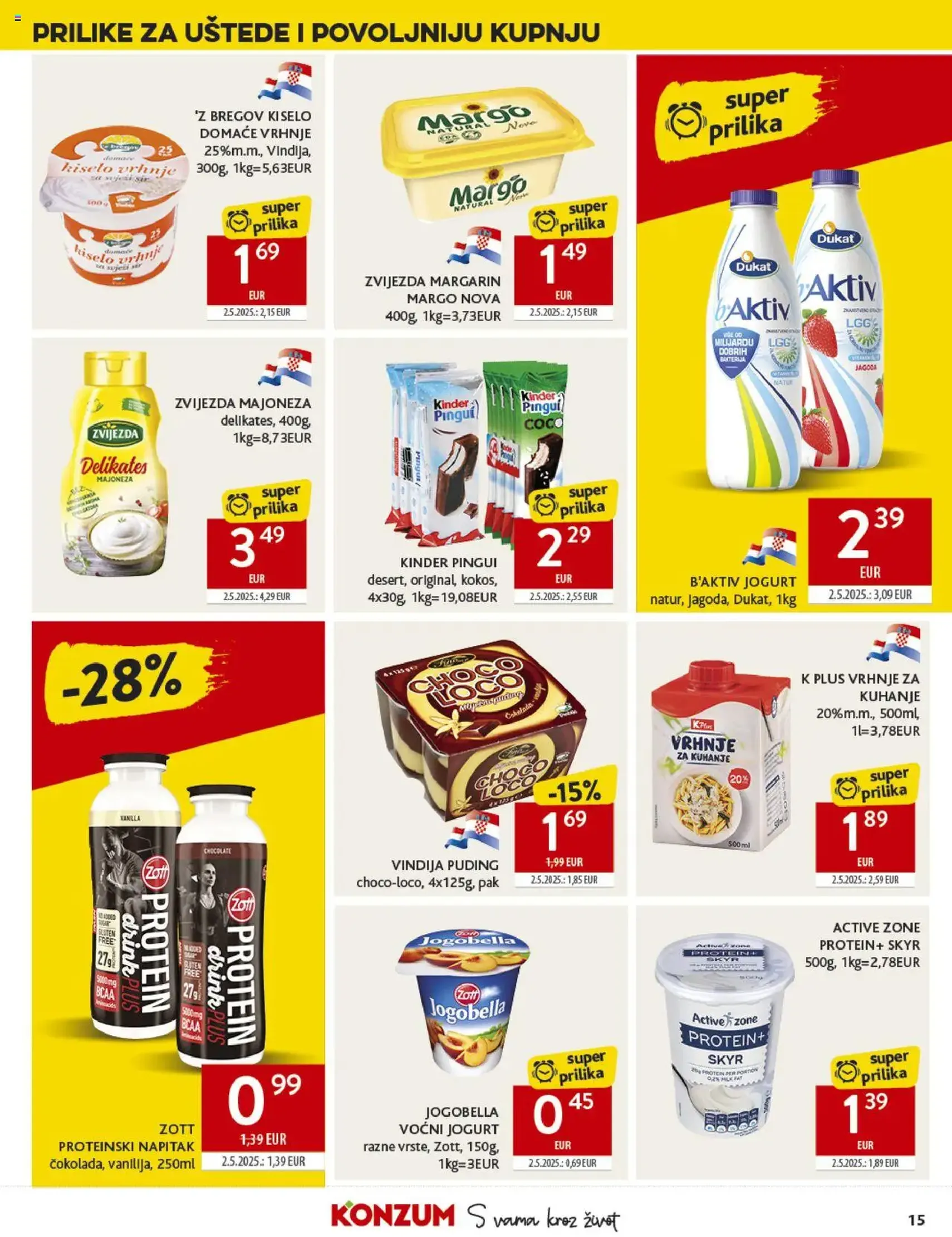 Konzum HR Akciós újság - 2025.08.27. érvényes szórólap 15 oldal 45 oldalból Konzum HR Akciós újság - 2025.08.27. érvényes szórólap 15 oldal 45 oldalból