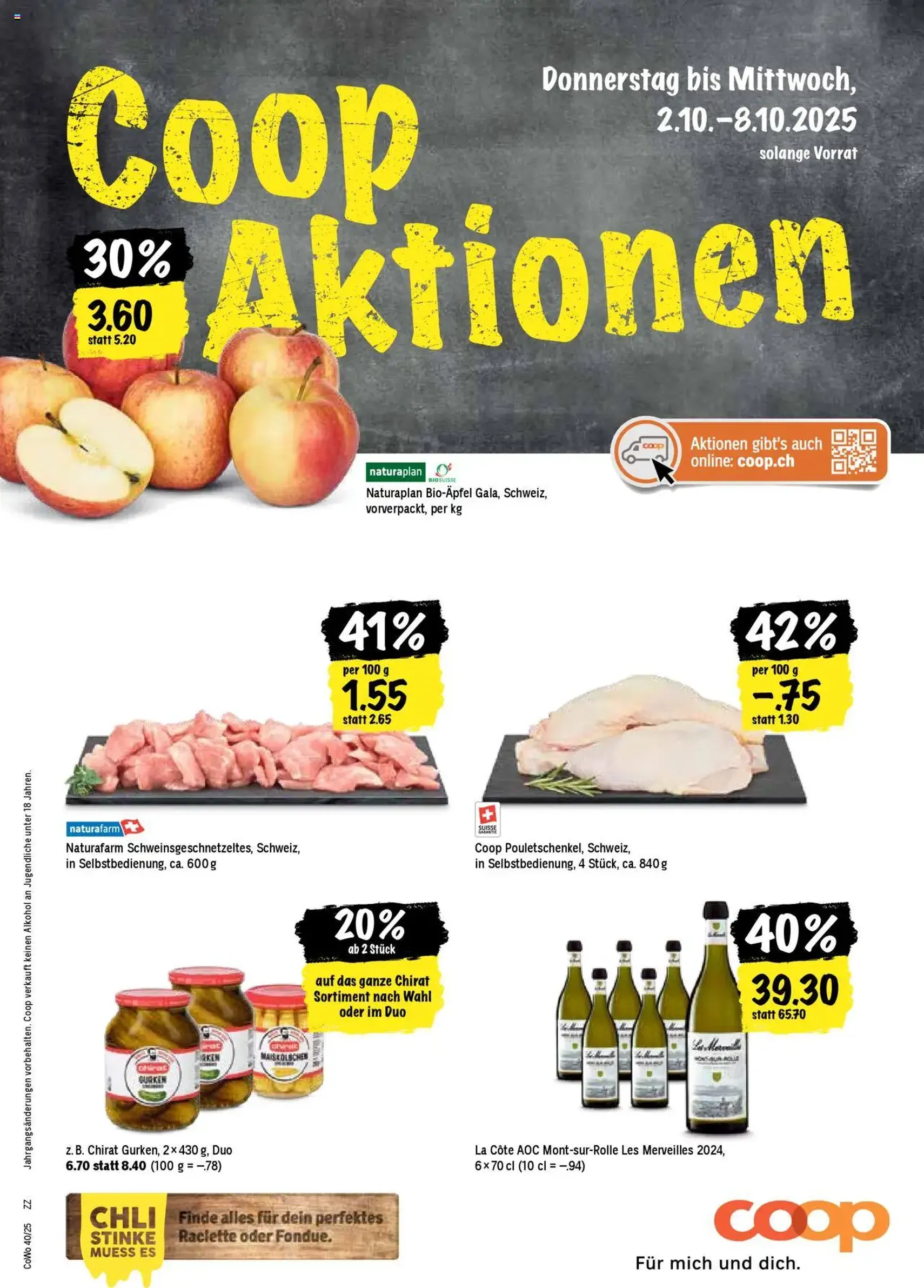 Coop Aktionen - Gültiger Prospekt ab 02.10.2025, Seite 1 von insgesamt 28