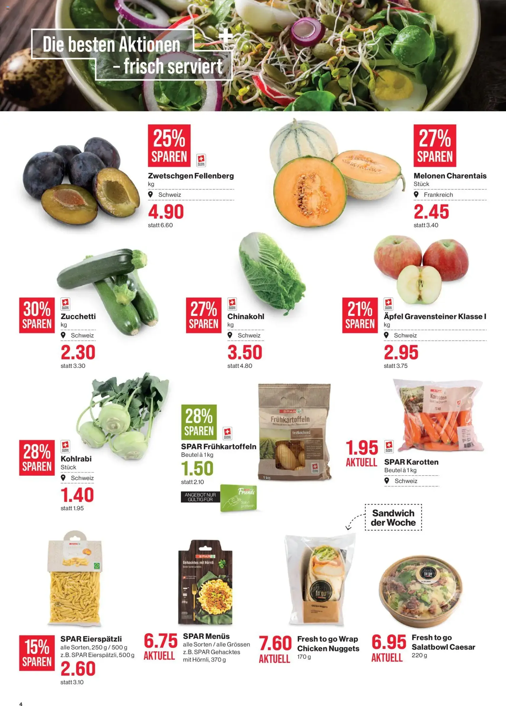 SPAR aktionen - Gültiger Prospekt ab 27.08.2026, Seite 4 von insgesamt 18