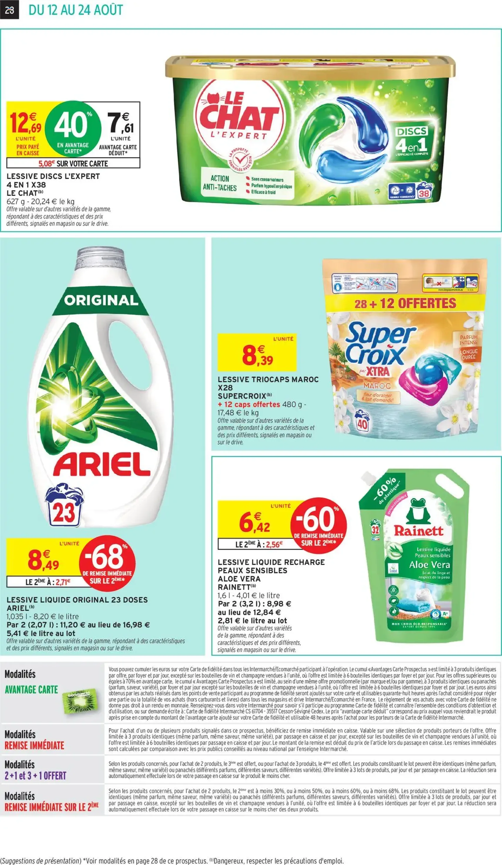 Intermarché catalogue semaine 32 - brochure valable à partir du 12/08/2025, page 28 sur 40