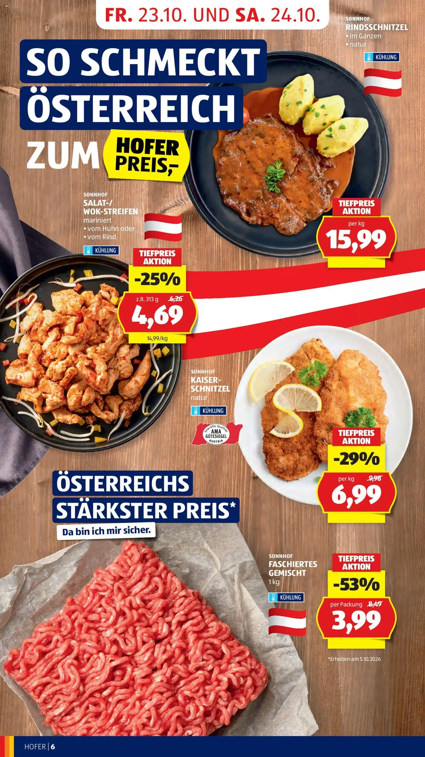 Hofer Flugblatt - Gültiger Prospekt ab 23.10.2026, Seite 14 von insgesamt 50
