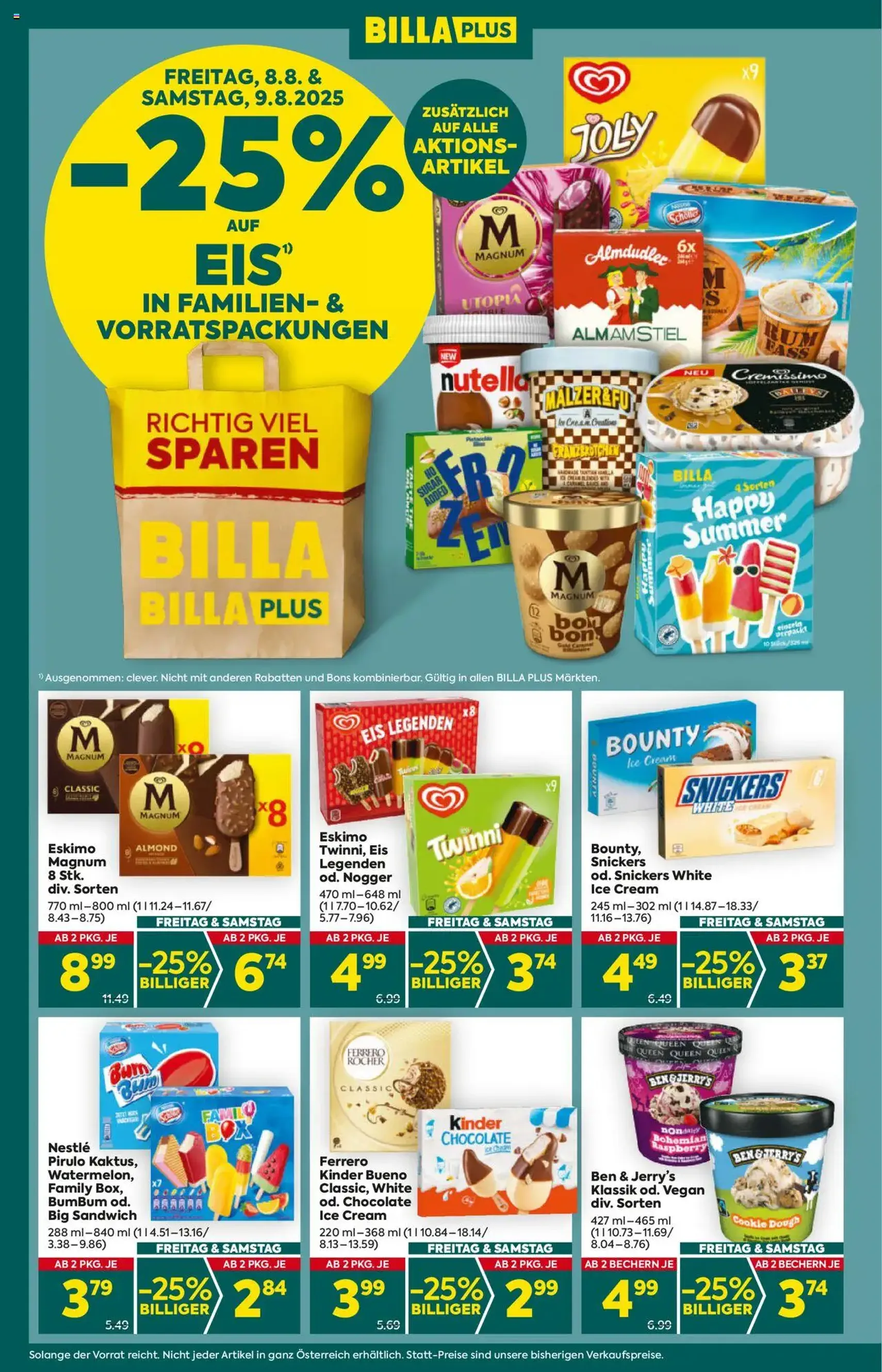 Billa Plus Flugblatt - Gültiger Prospekt ab 07.08.2025, Seite 2 von insgesamt 16
