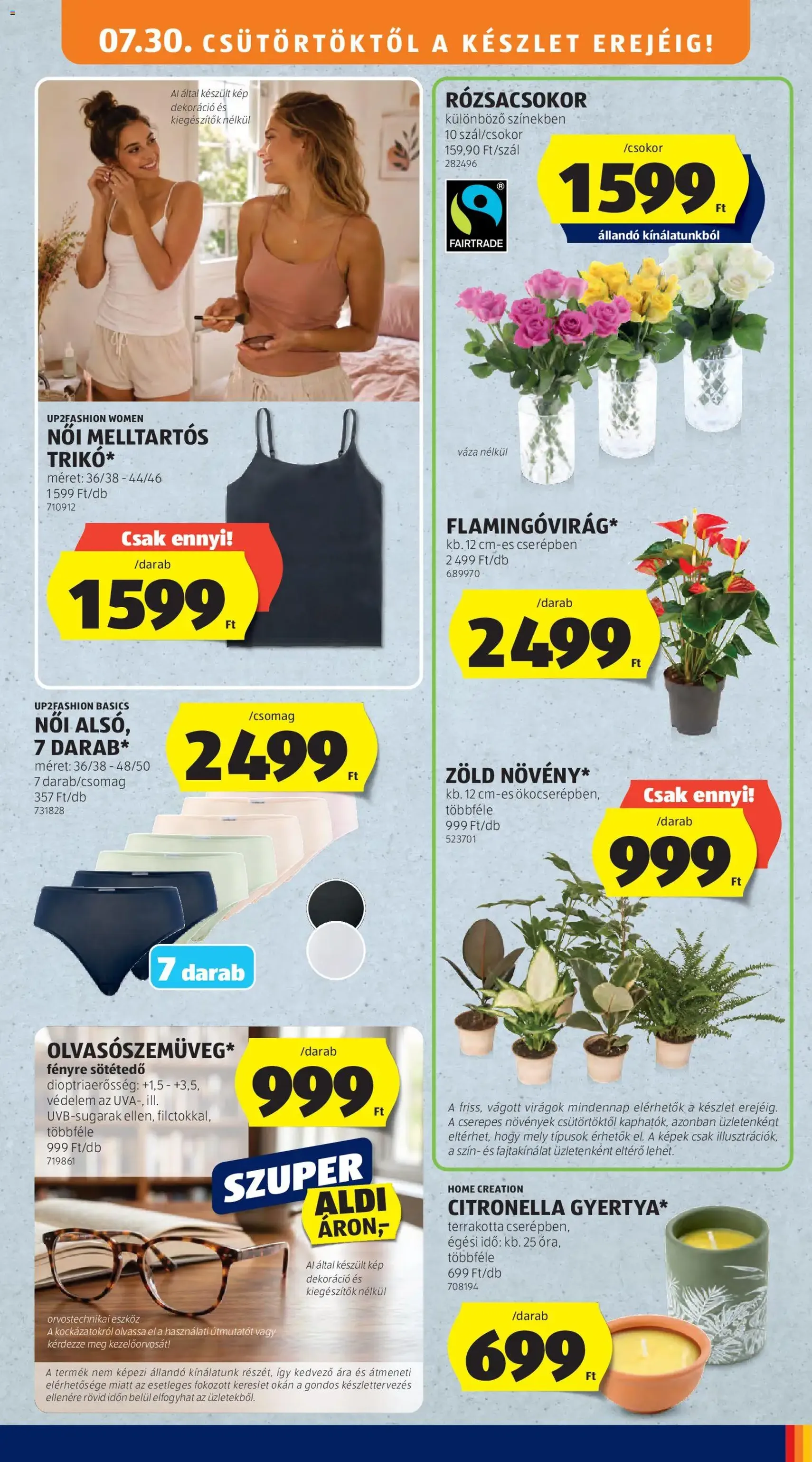 Aldi akciós újság - 2026.07.30. érvényes szórólap 39 oldal 54 oldalból