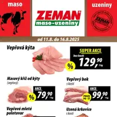Prodejny Zeman leták - náhled letáku platný od 11.08.2025